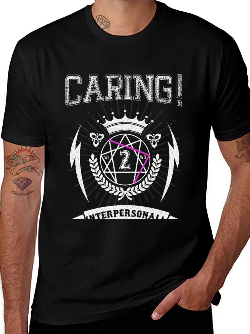 Caring! Interpersonal Graphic Print T-Shirt