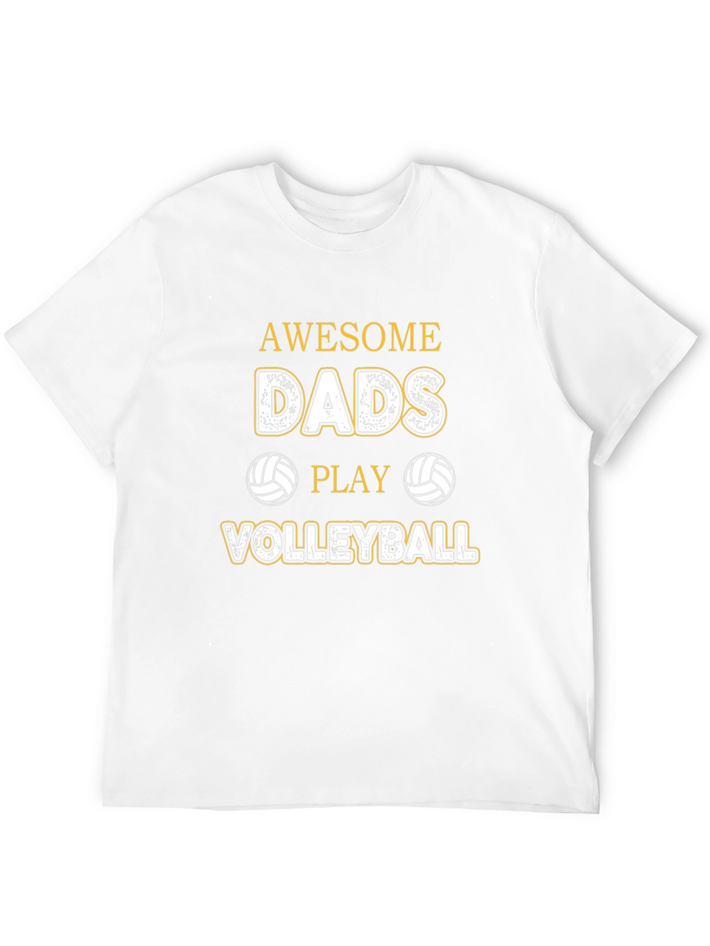 Awesome Dads Play Volleyball Graphic Tee