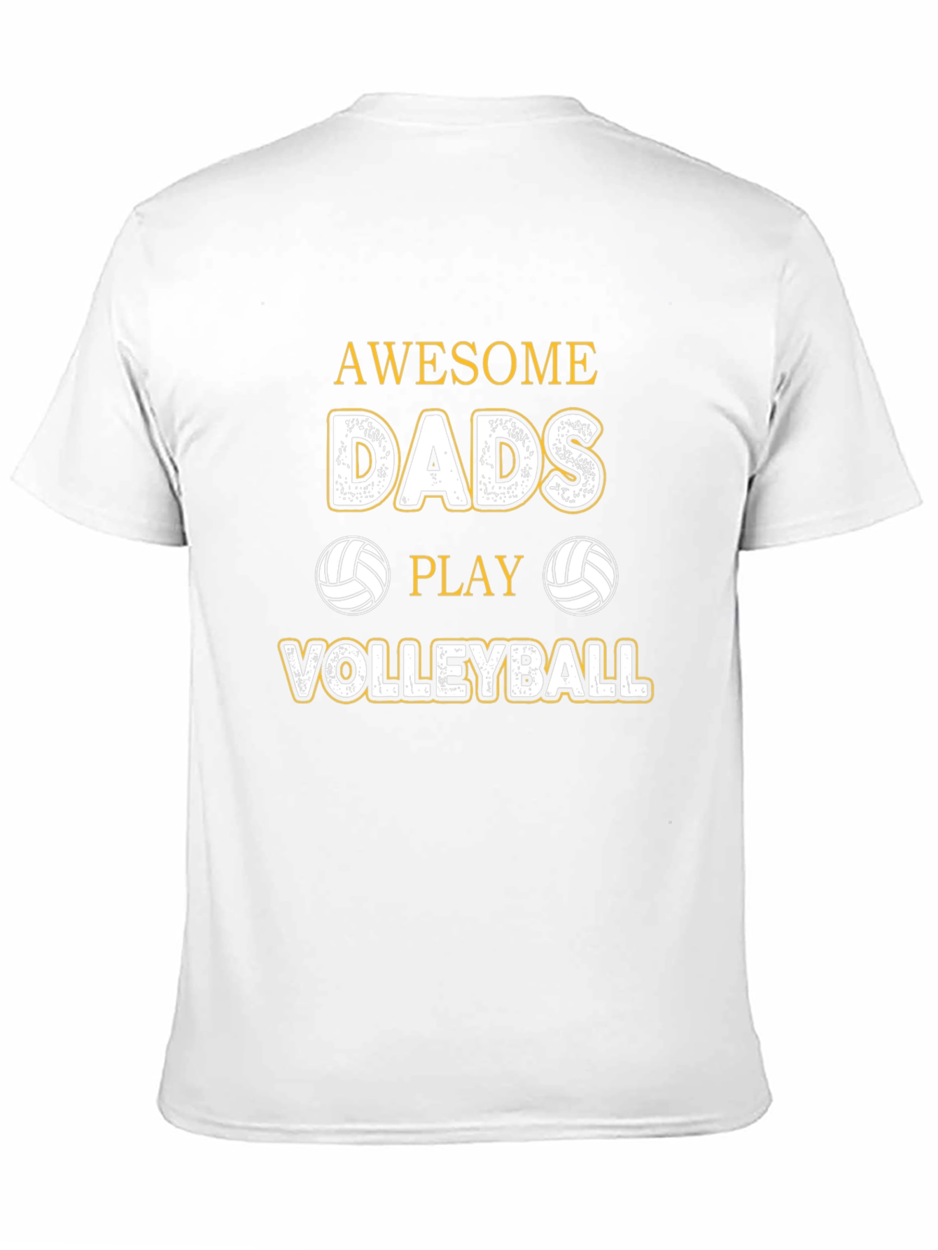 Awesome Dads Play Volleyball Graphic Tee