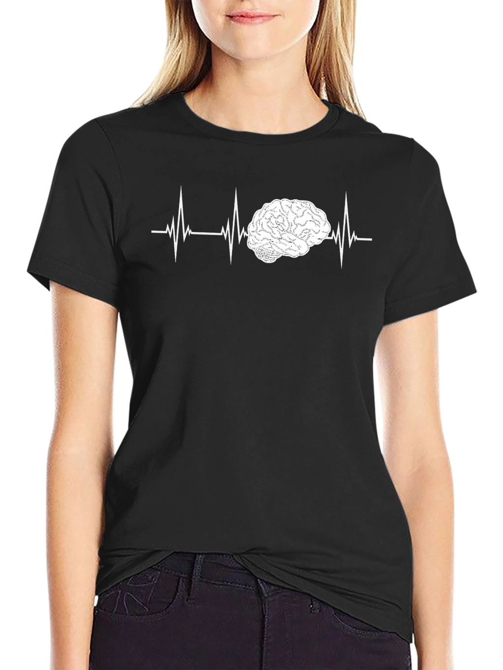 Brain Heartbeat T-Shirt - Think Smart!