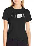 Brain Heartbeat T-Shirt - Think Smart!