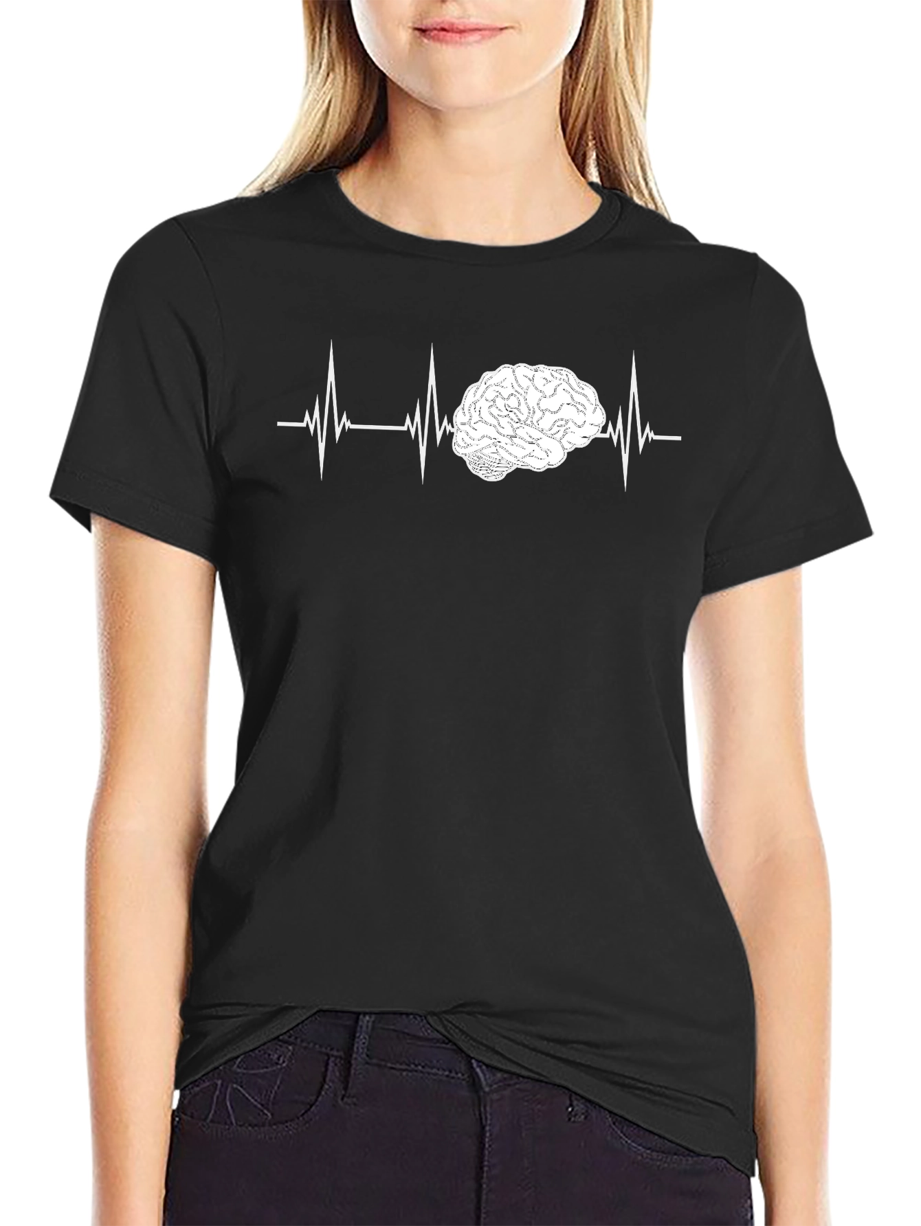 Brain Heartbeat T-Shirt - Think Smart!