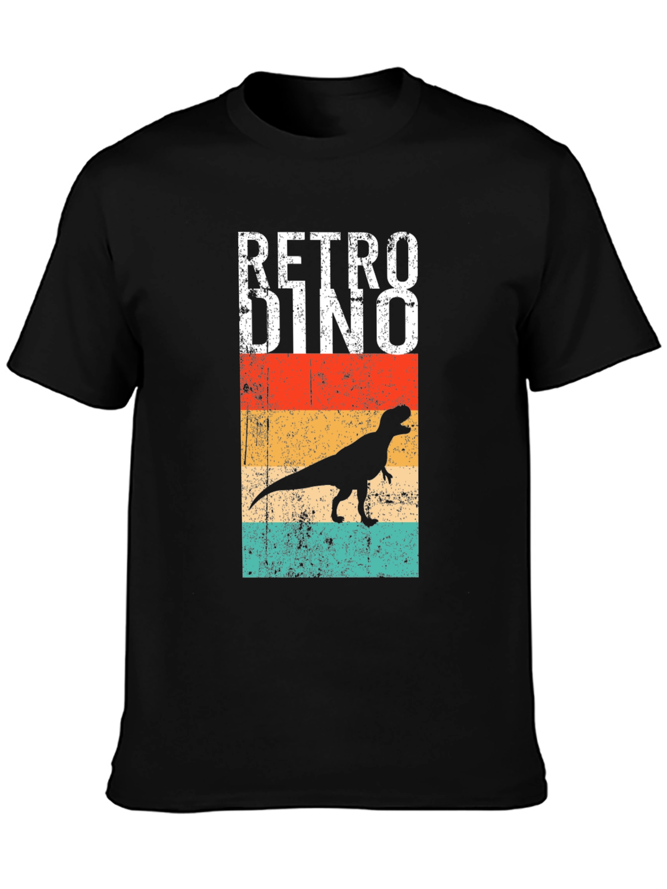 Retro Dino Graphic Tee - Vintage Style T-Shirt