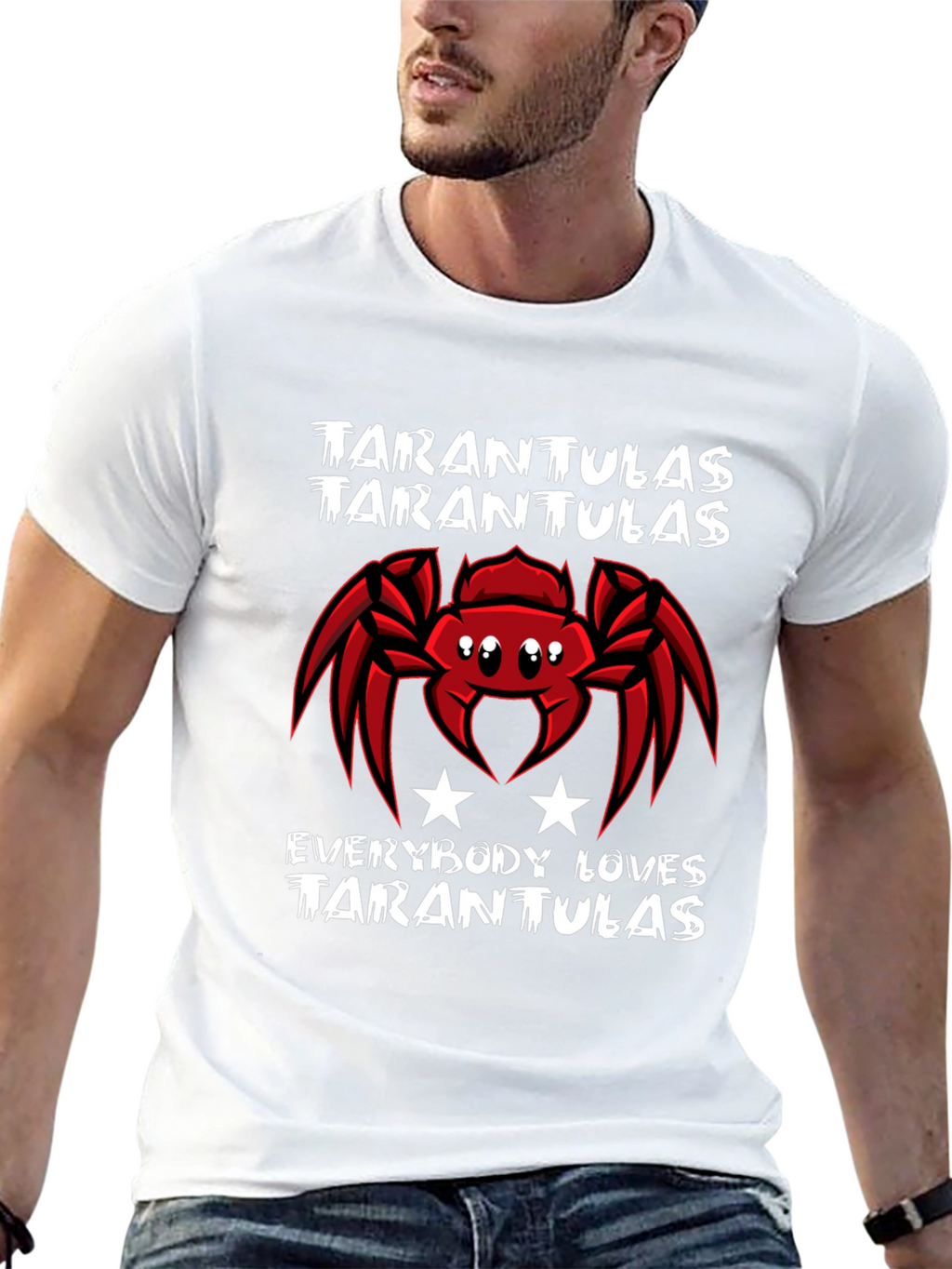 Tarantula Lover Black T-Shirt Graphic Tee