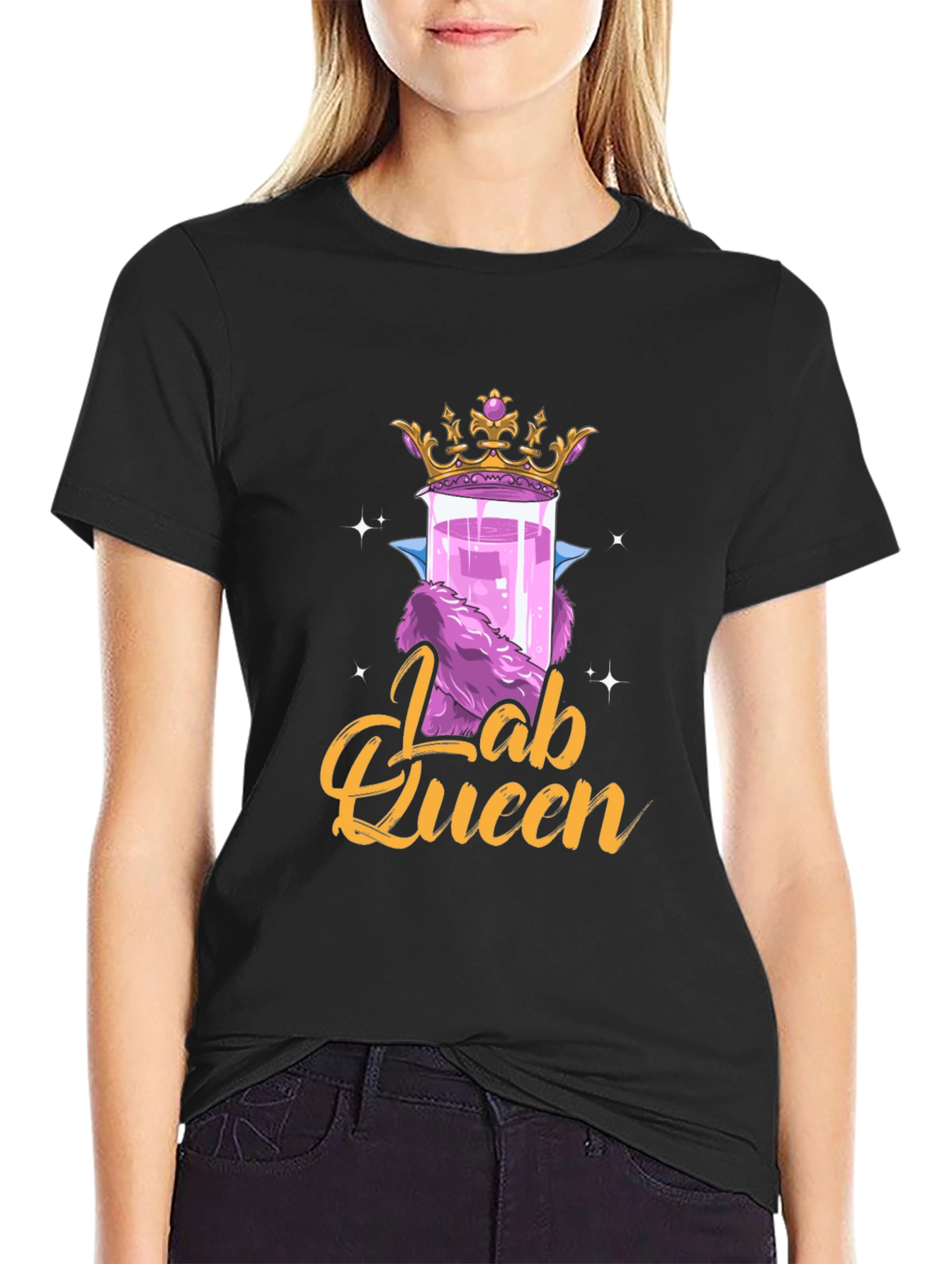 Lab Queen Graphic T-Shirt - Science Humor Tee