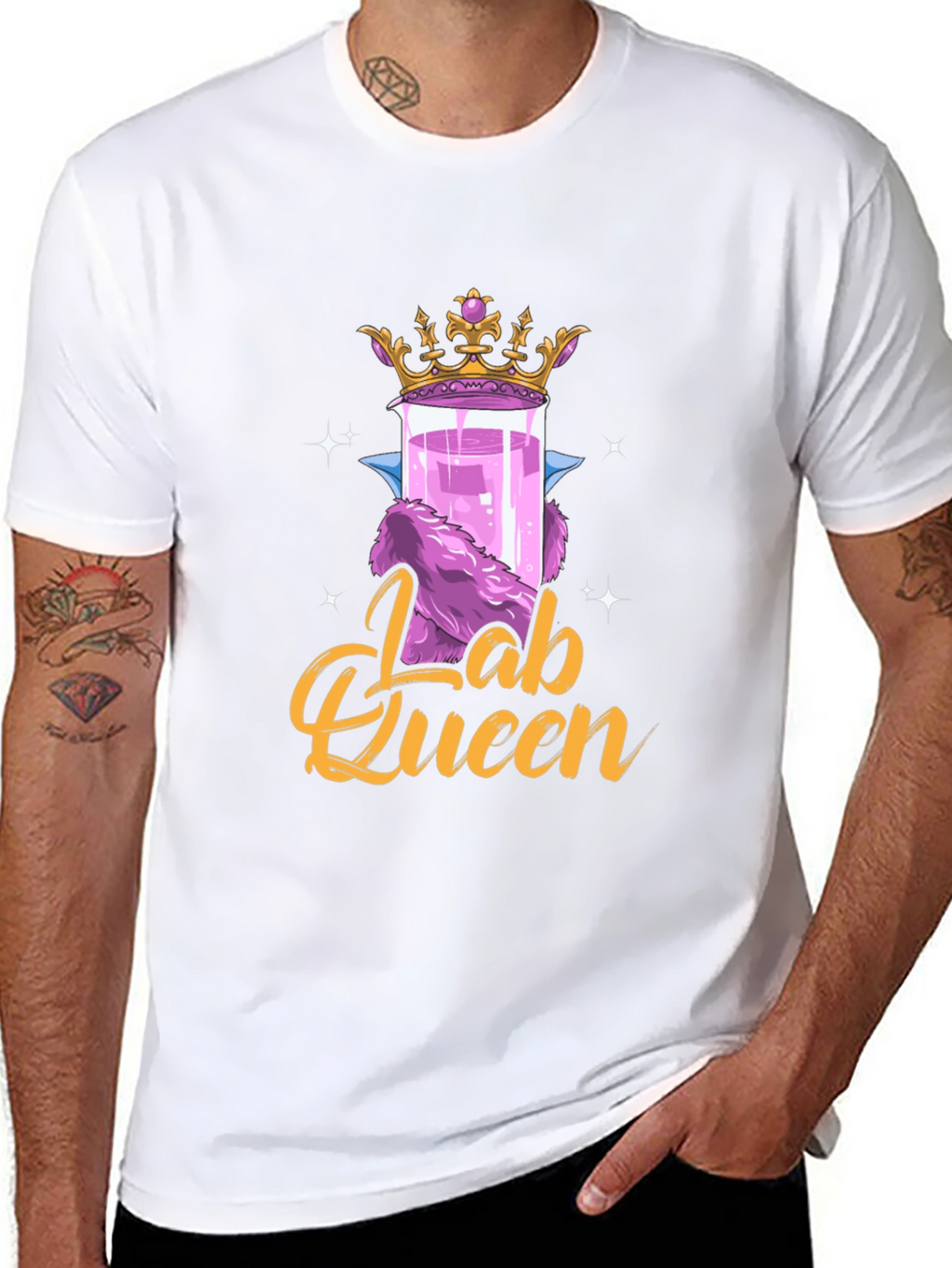 Lab Queen Graphic T-Shirt - Science Humor Tee
