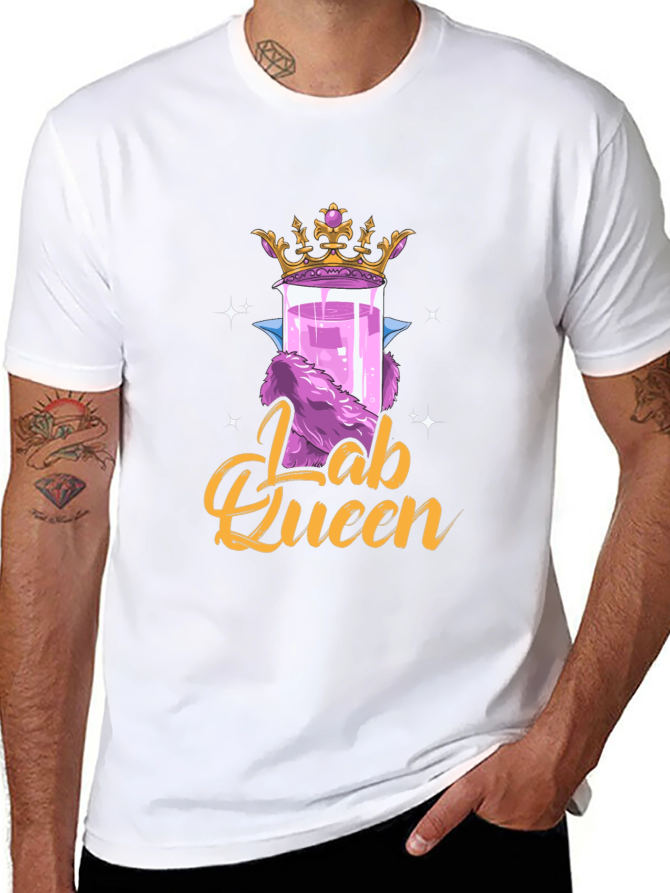 Lab Queen Graphic T-Shirt - Science Humor Tee
