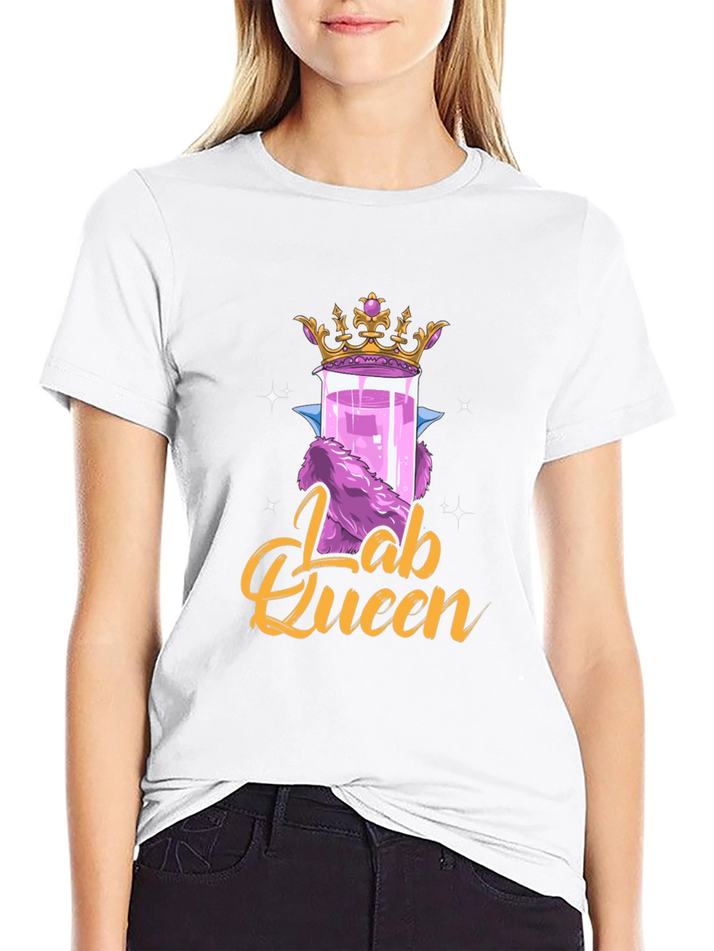 Lab Queen Graphic T-Shirt - Science Humor Tee