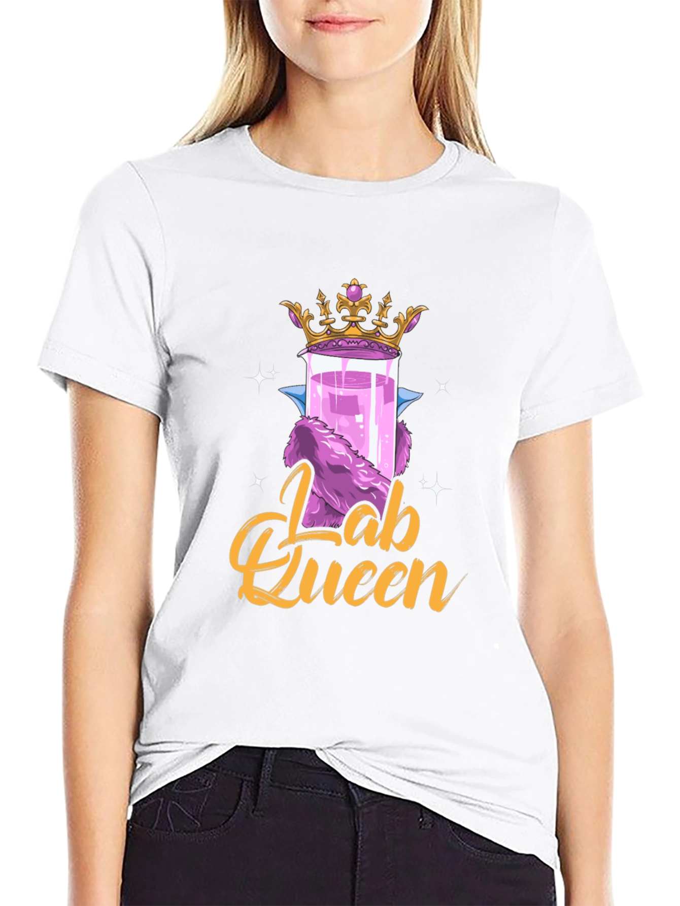 Lab Queen Graphic T-Shirt - Science Humor Tee
