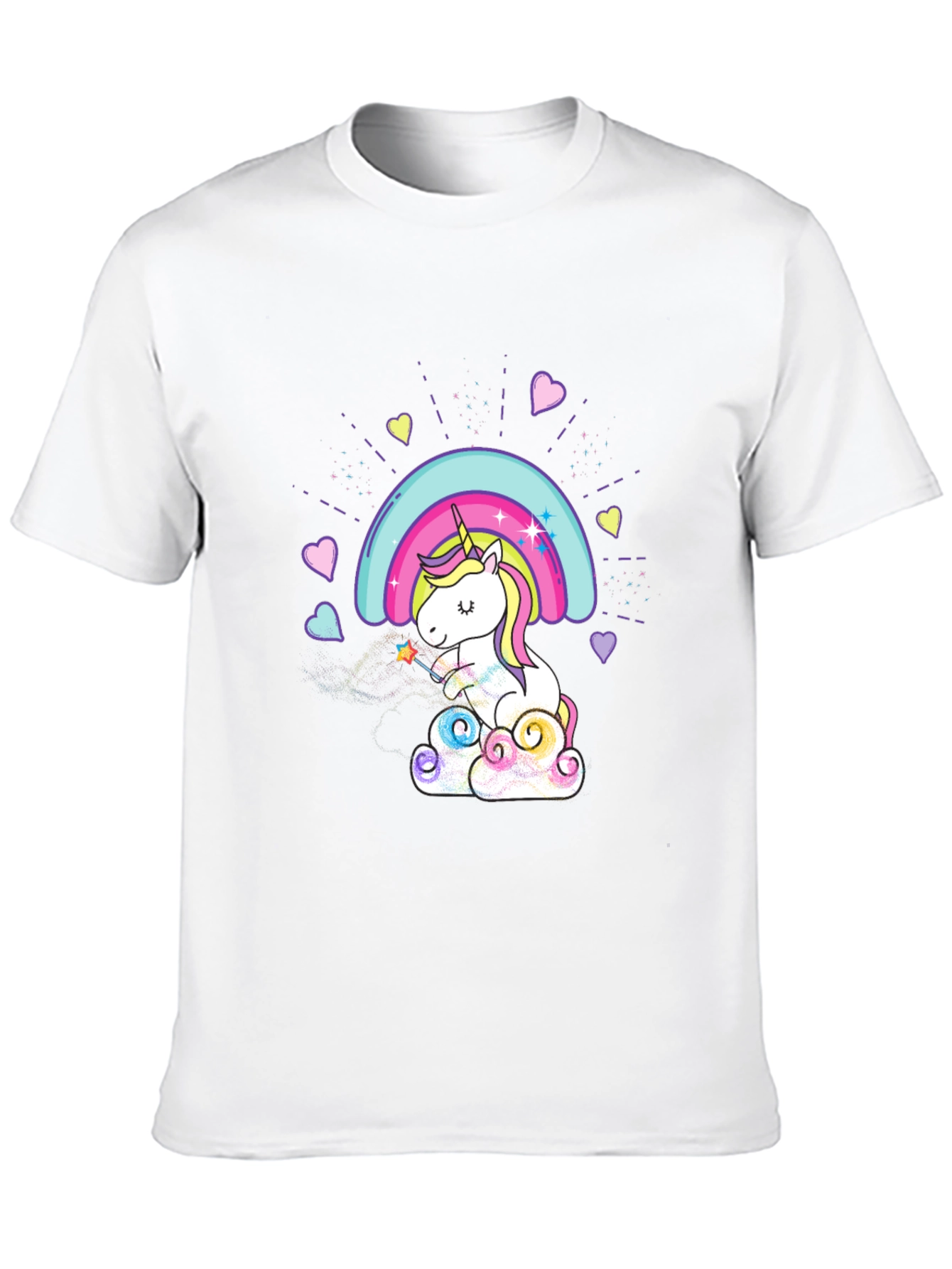 Unicorn Rainbow T-Shirt - Cute Graphic Tee