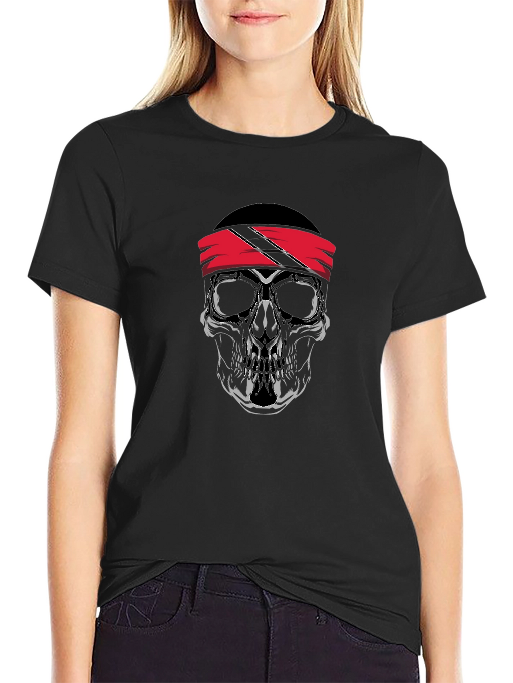Skull Bandana Graphic T-Shirt