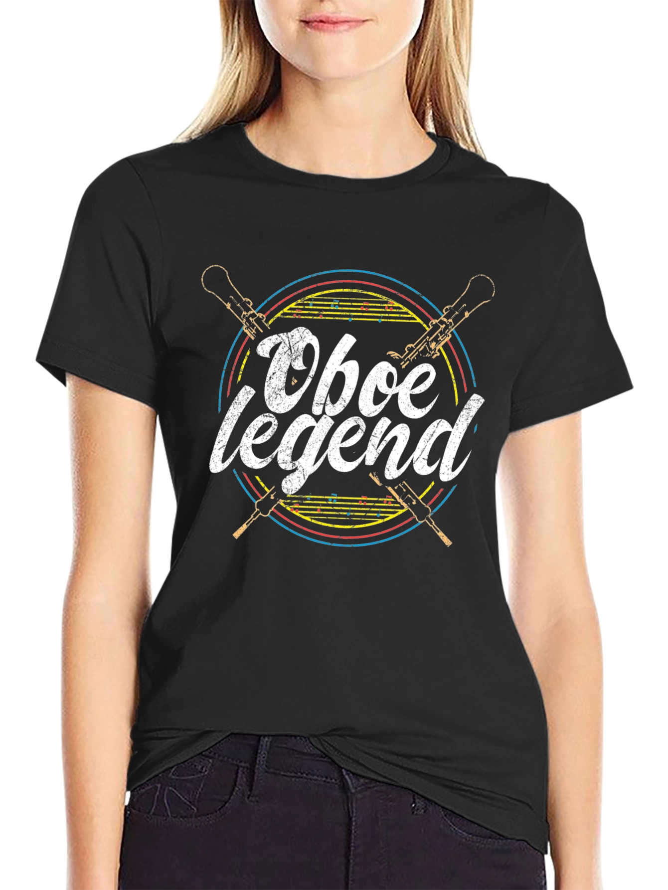 Oboe Legend Graphic Tee - Musicians T-Shirt
