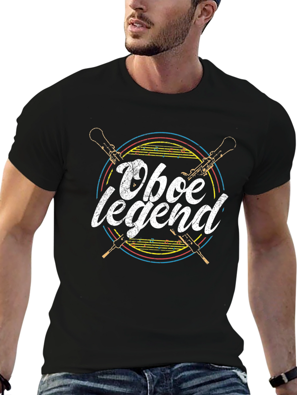 Oboe Legend Graphic Tee - Musicians T-Shirt