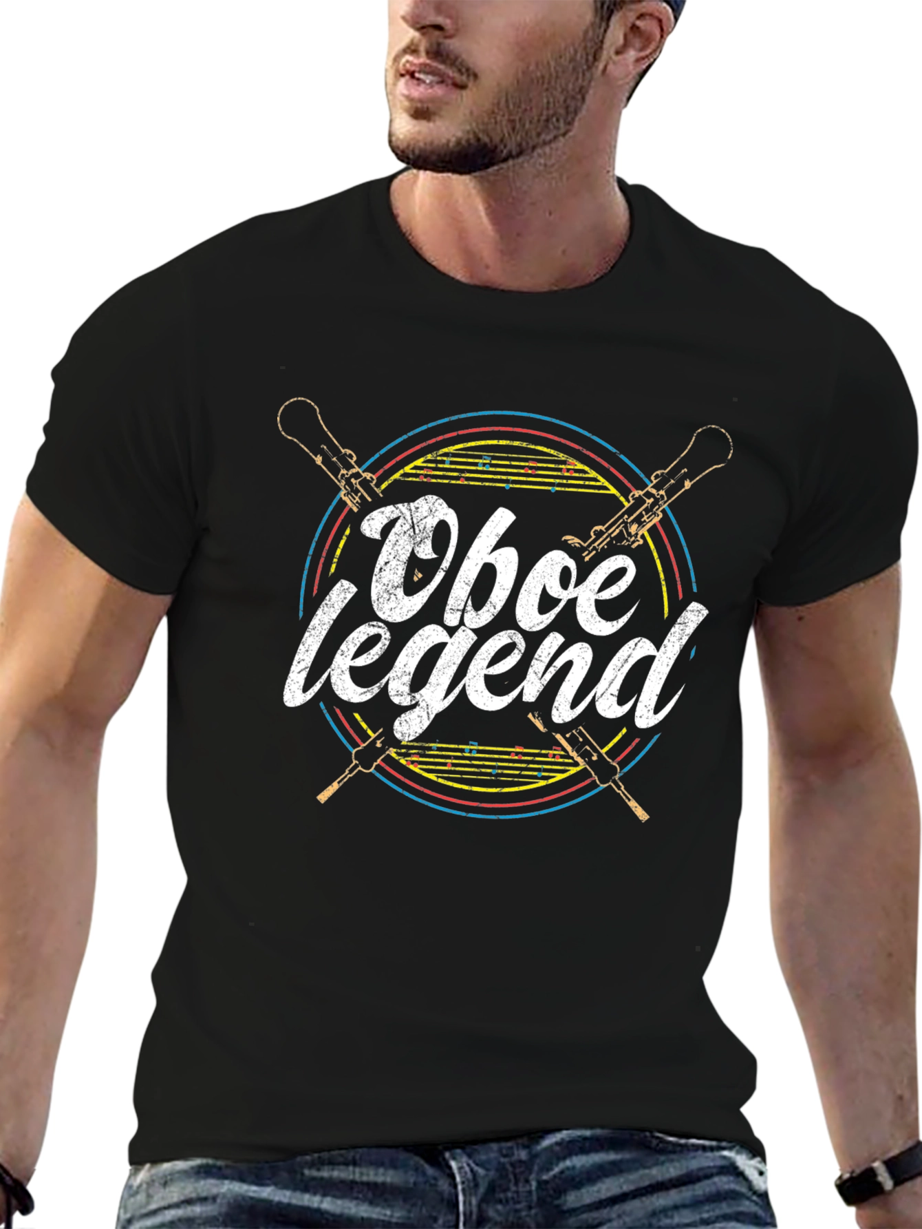 Oboe Legend Graphic Tee - Musicians T-Shirt