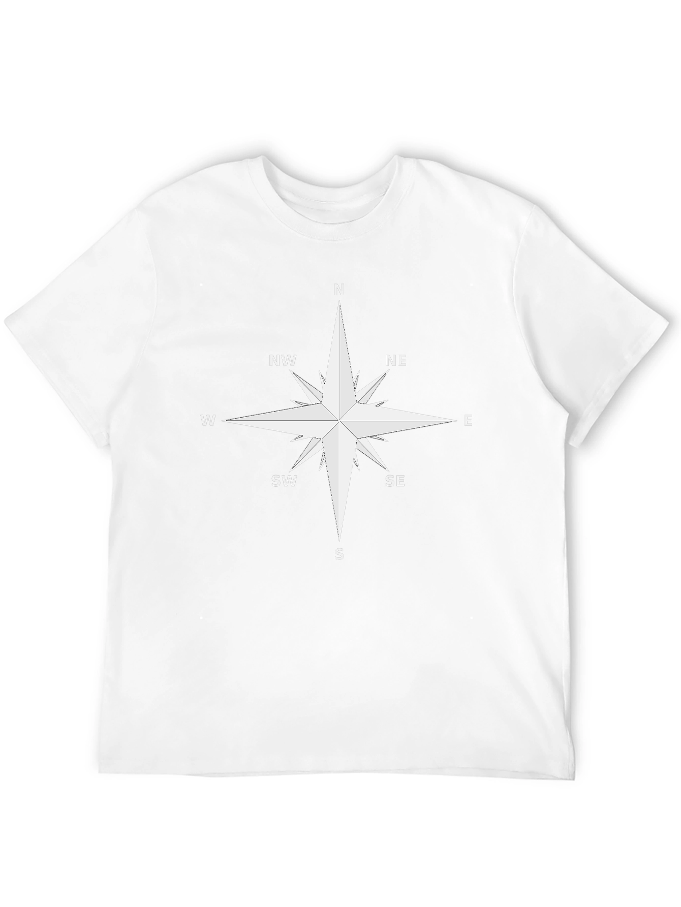 Compass Rose Graphic T-Shirt - Black