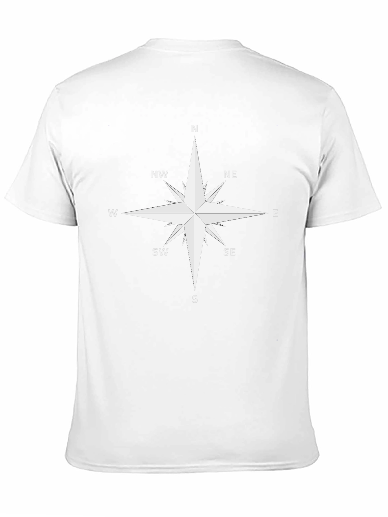 Compass Rose Graphic T-Shirt - Black