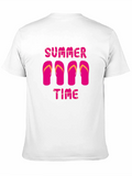 Summer Time Flip Flop Graphic T-Shirt