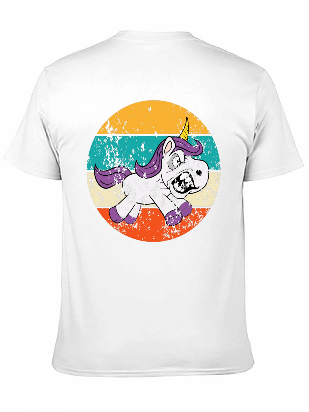 Zombie Unicorn Retro T-Shirt