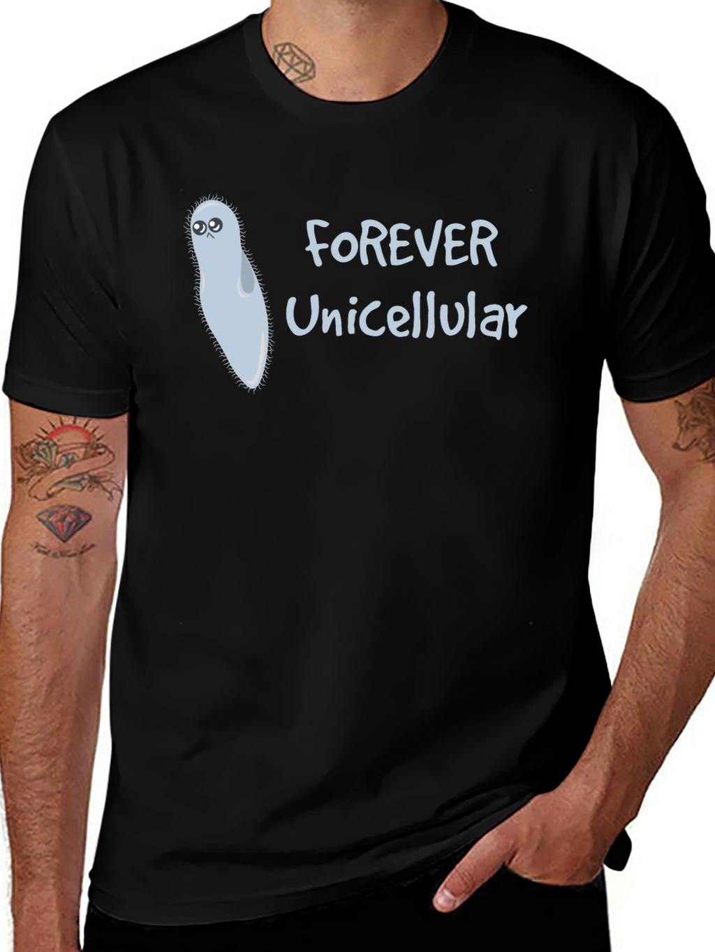 Forever Unicellular Black T-Shirt
