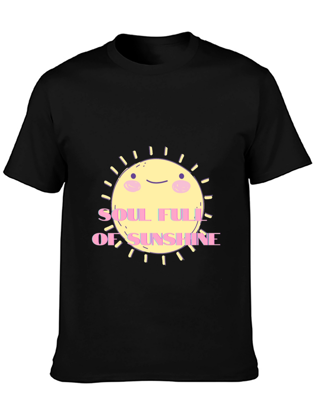 Soulful Sunshine Graphic Tee - Black