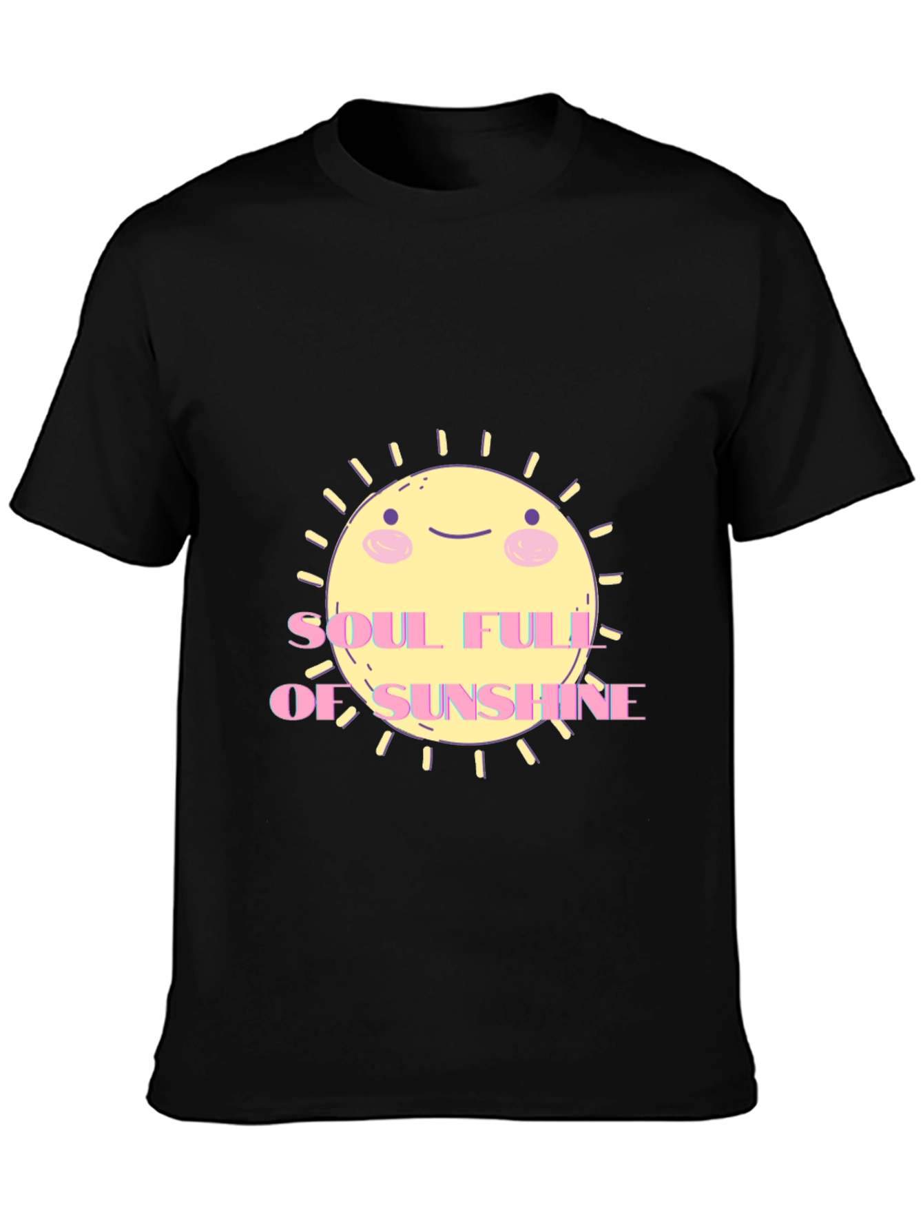 Soulful Sunshine Graphic Tee - Black