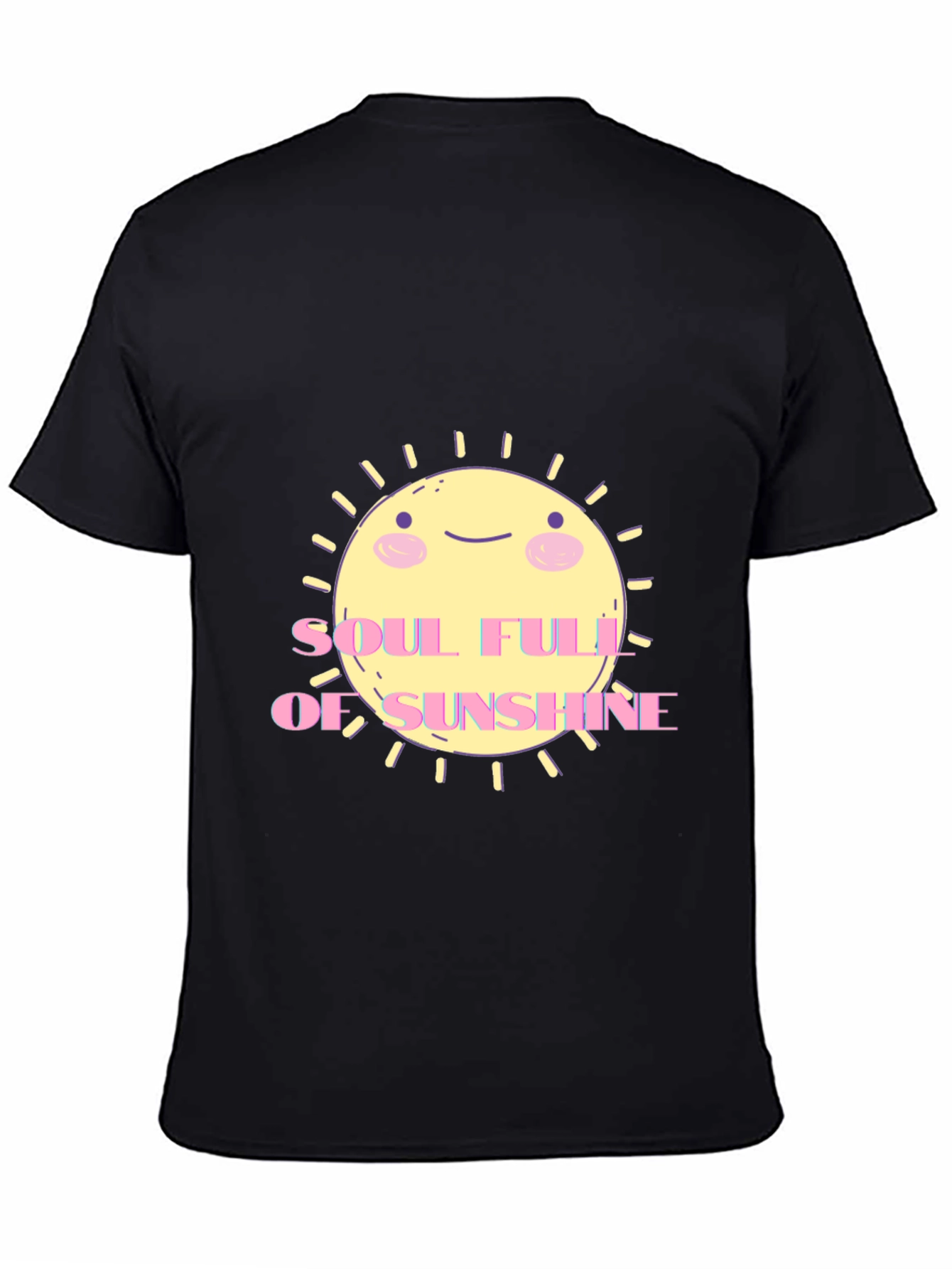 Soulful Sunshine Graphic Tee - Black