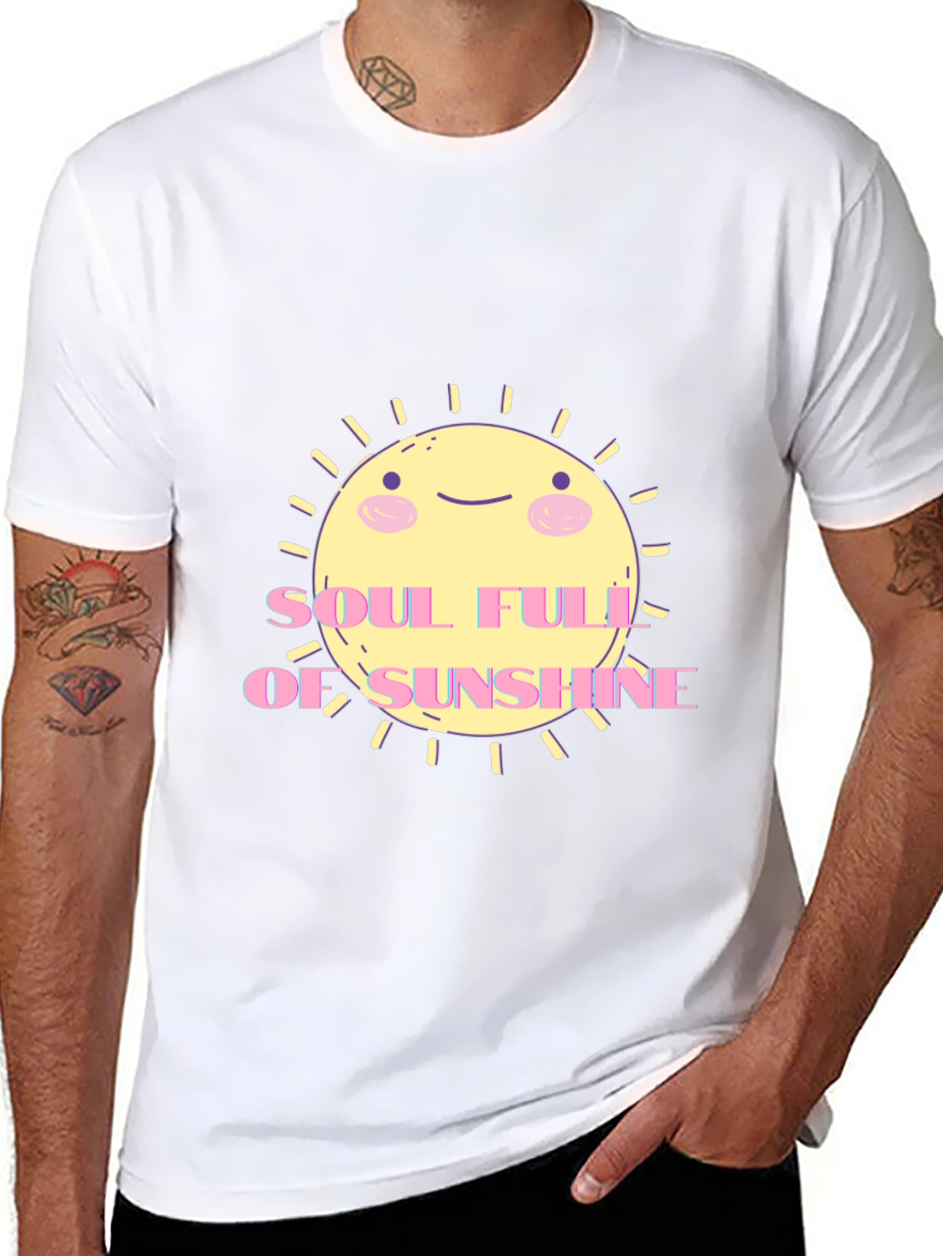 Soulful Sunshine Graphic Tee - Black