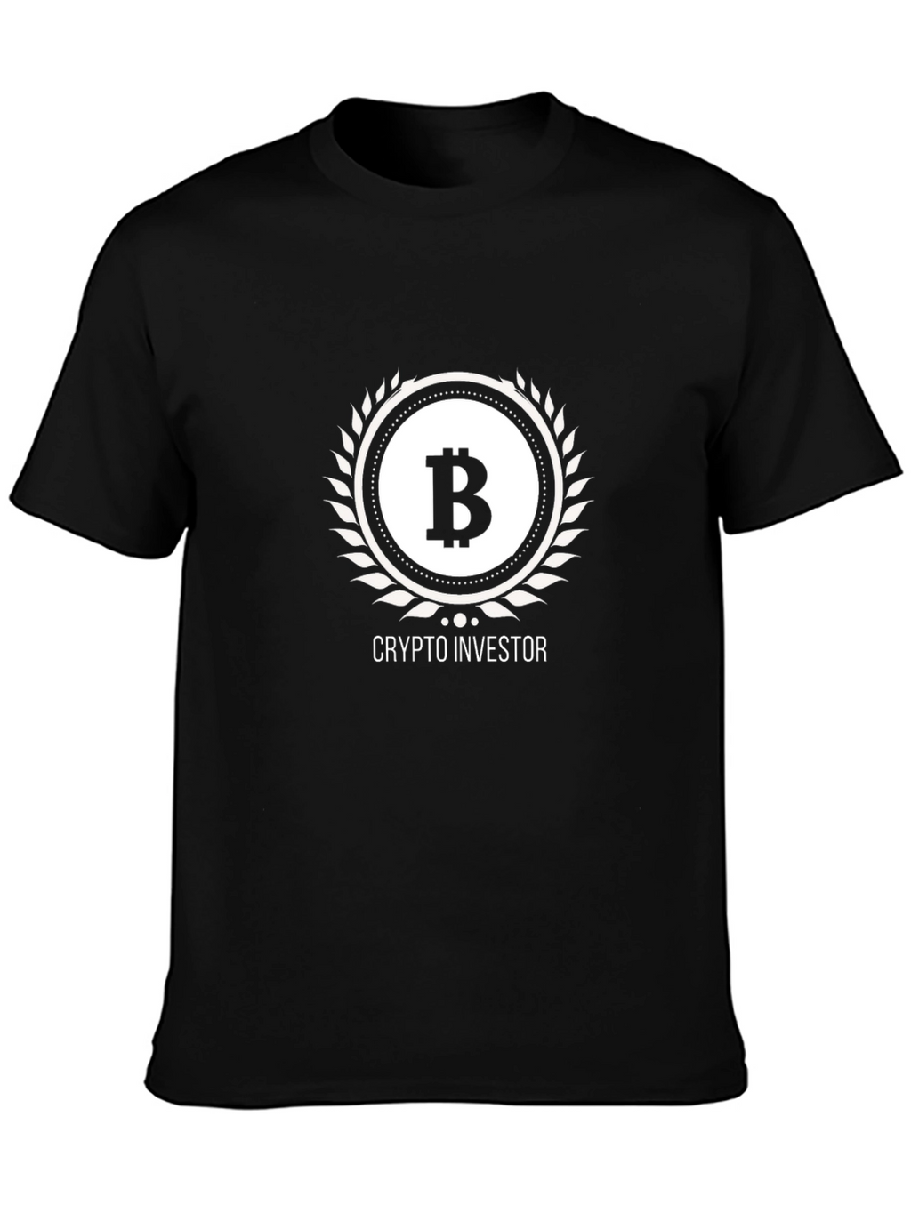 Crypto Investor Bitcoin Graphic Tee - Black