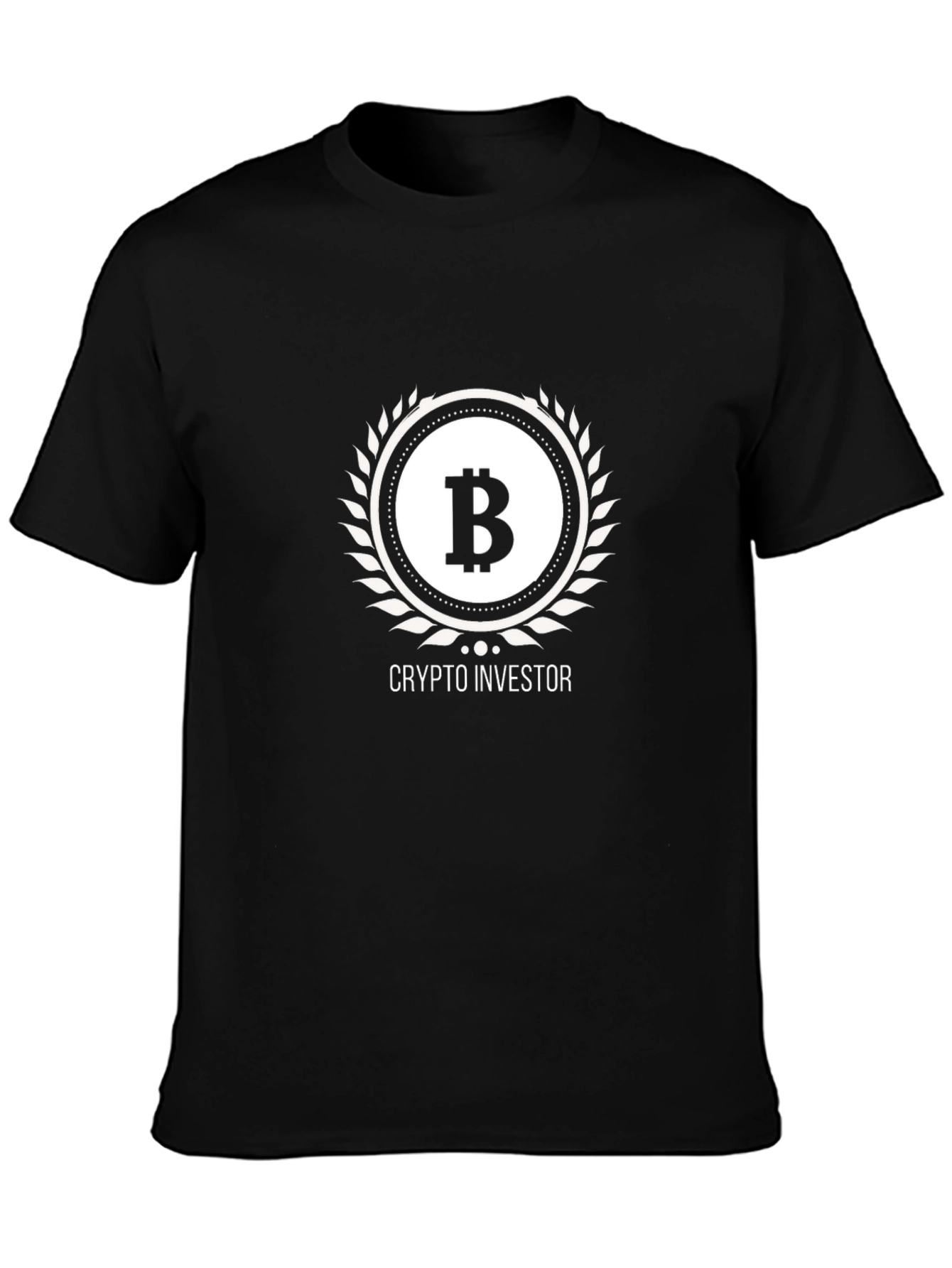 Crypto Investor Bitcoin Graphic Tee - Black