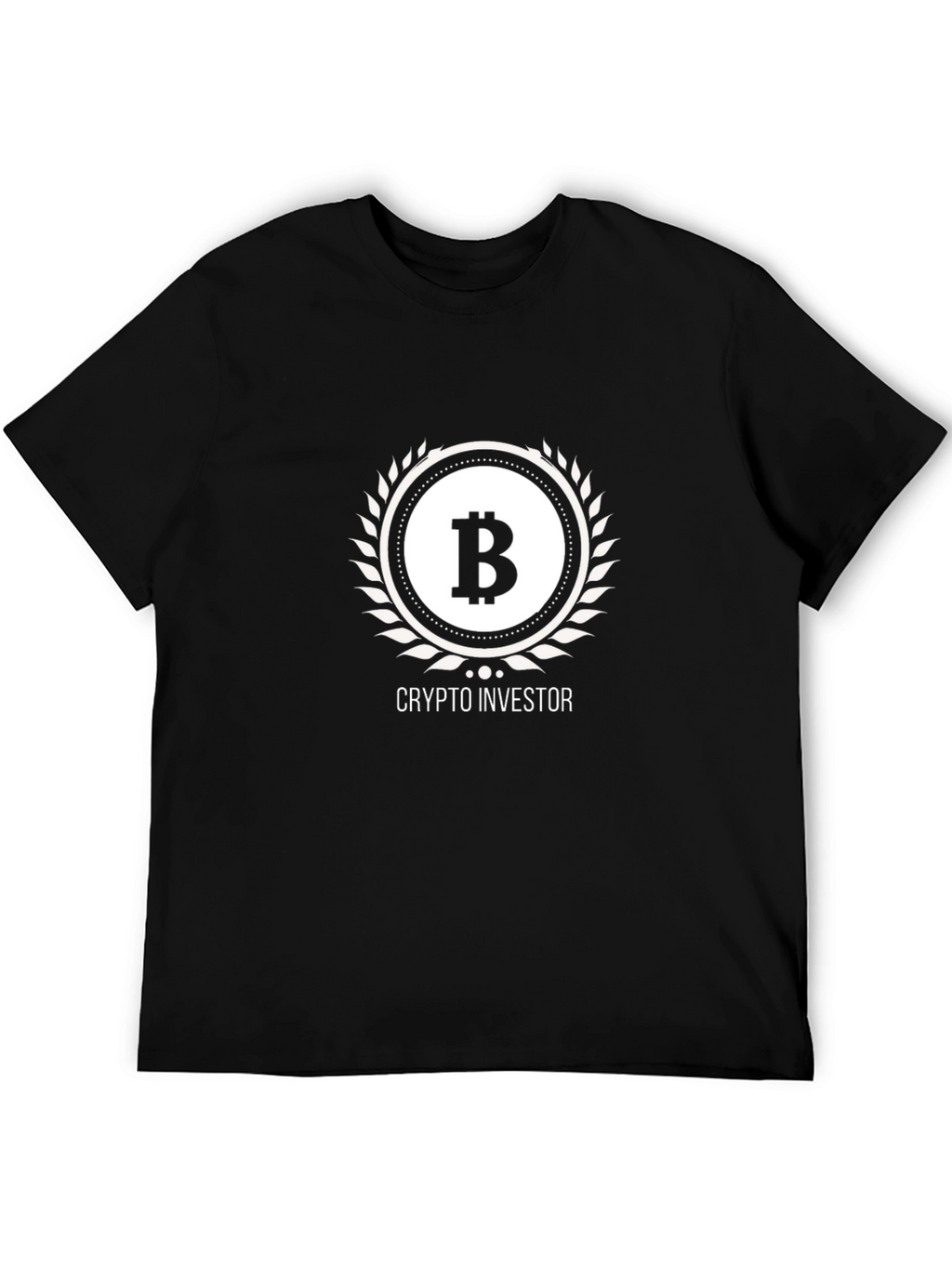 Crypto Investor Bitcoin Graphic Tee - Black