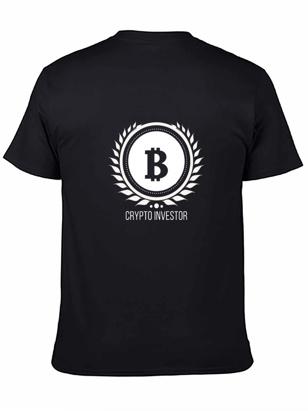 Crypto Investor Bitcoin Graphic Tee - Black