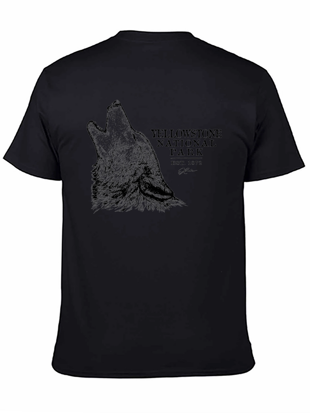 Yellowstone National Park Wolf T-Shirt