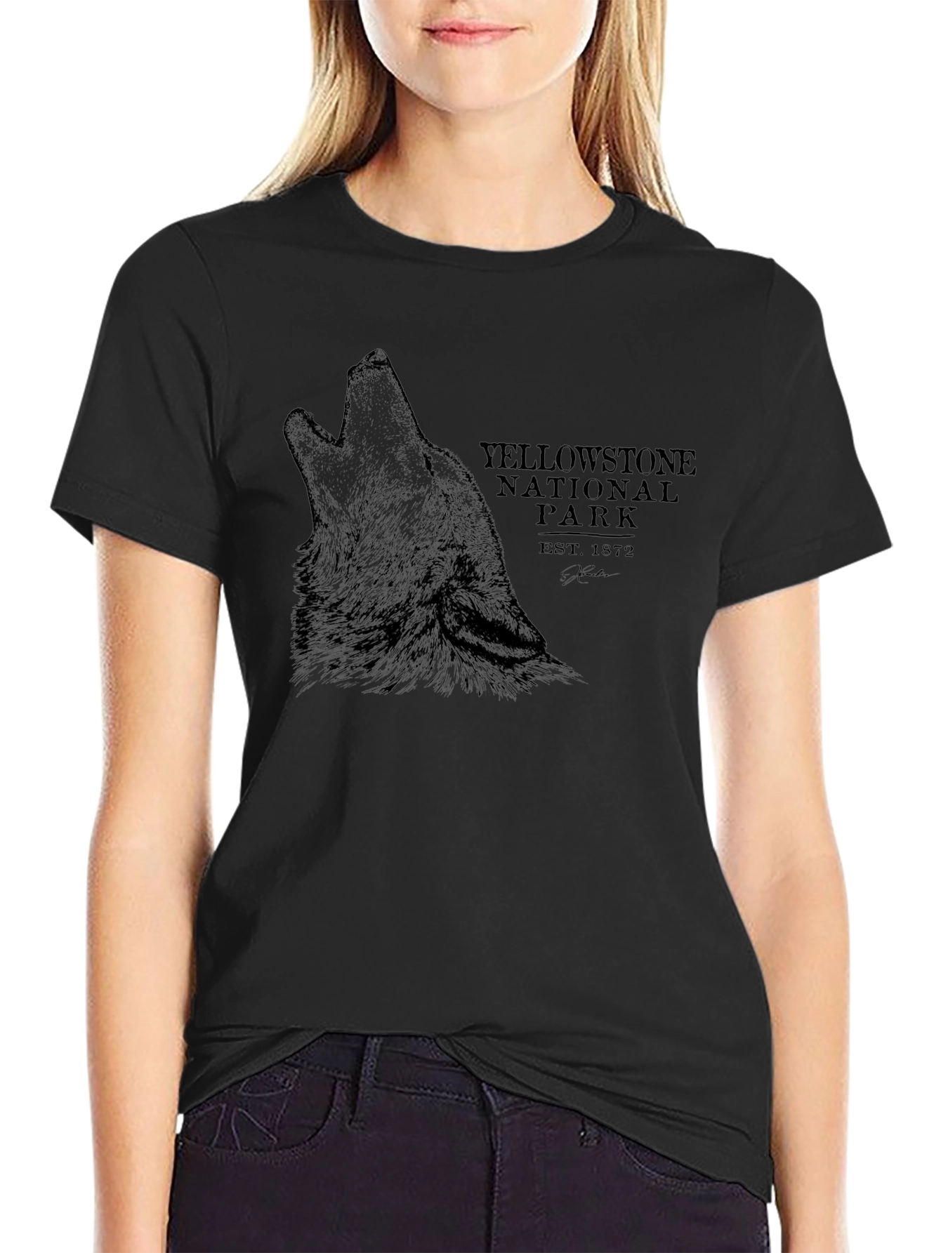 Yellowstone National Park Wolf T-Shirt