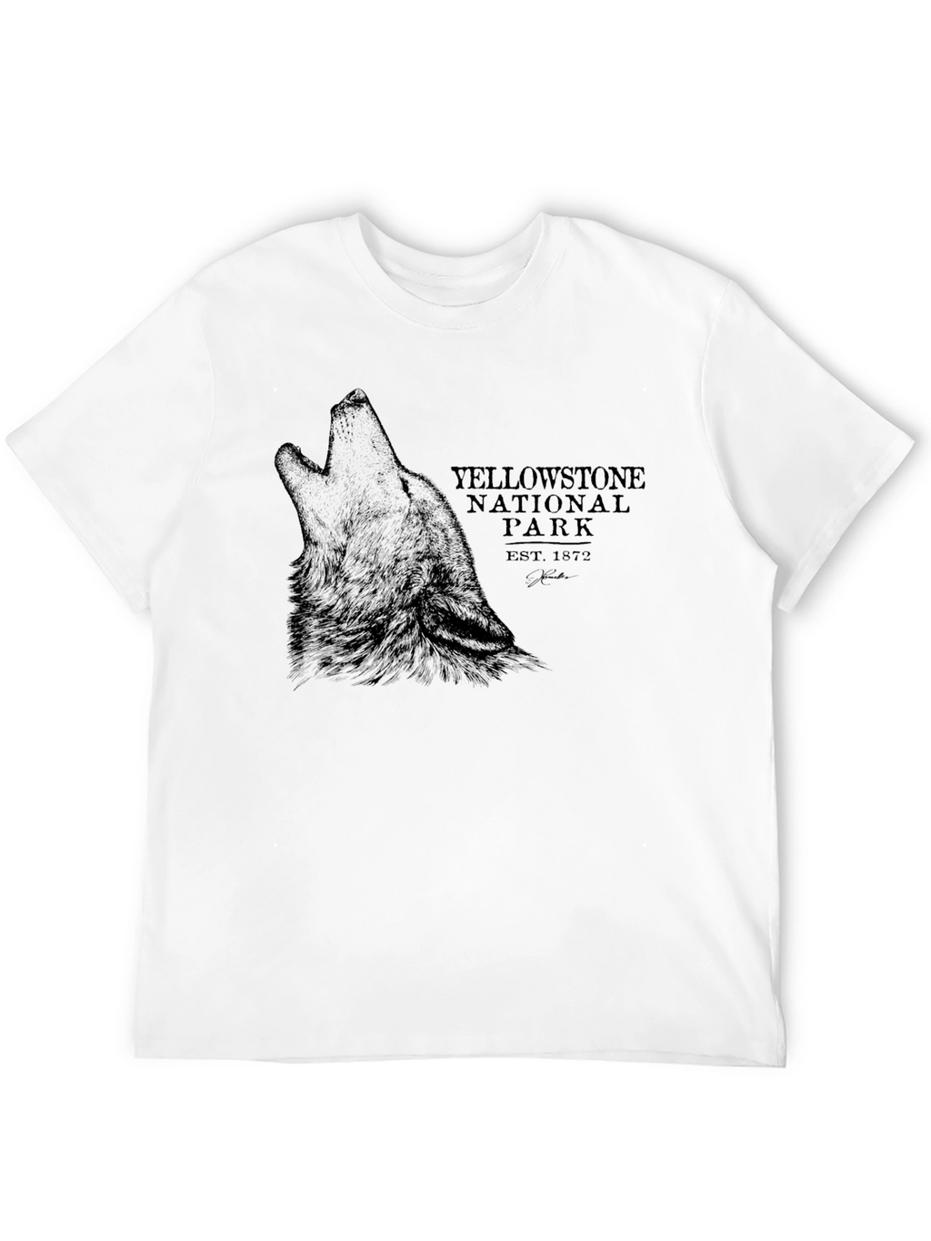 Yellowstone National Park Wolf T-Shirt
