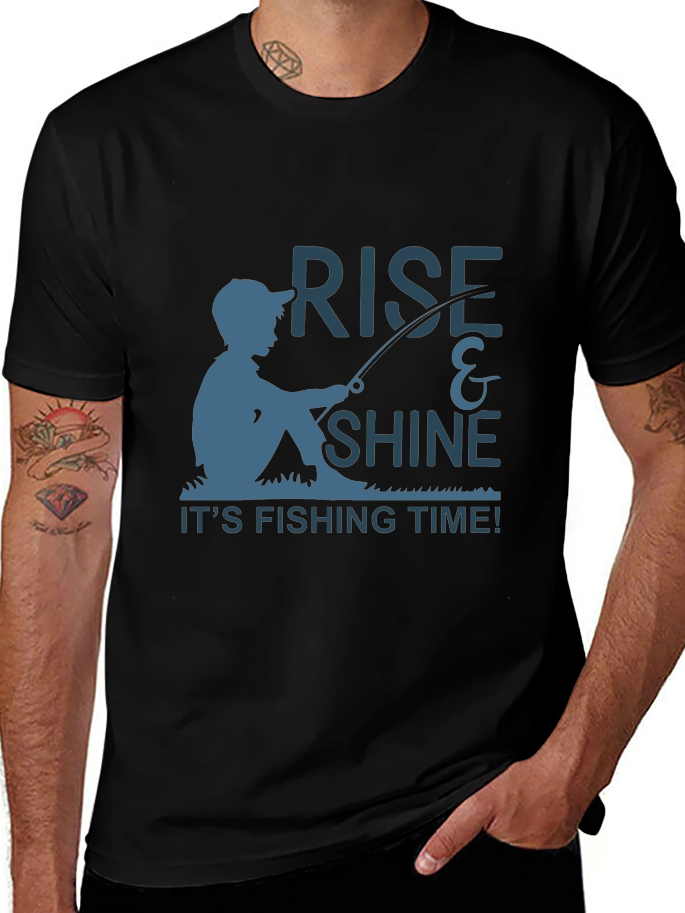 Rise & Shine Fishing T-Shirt - Anglers Tee