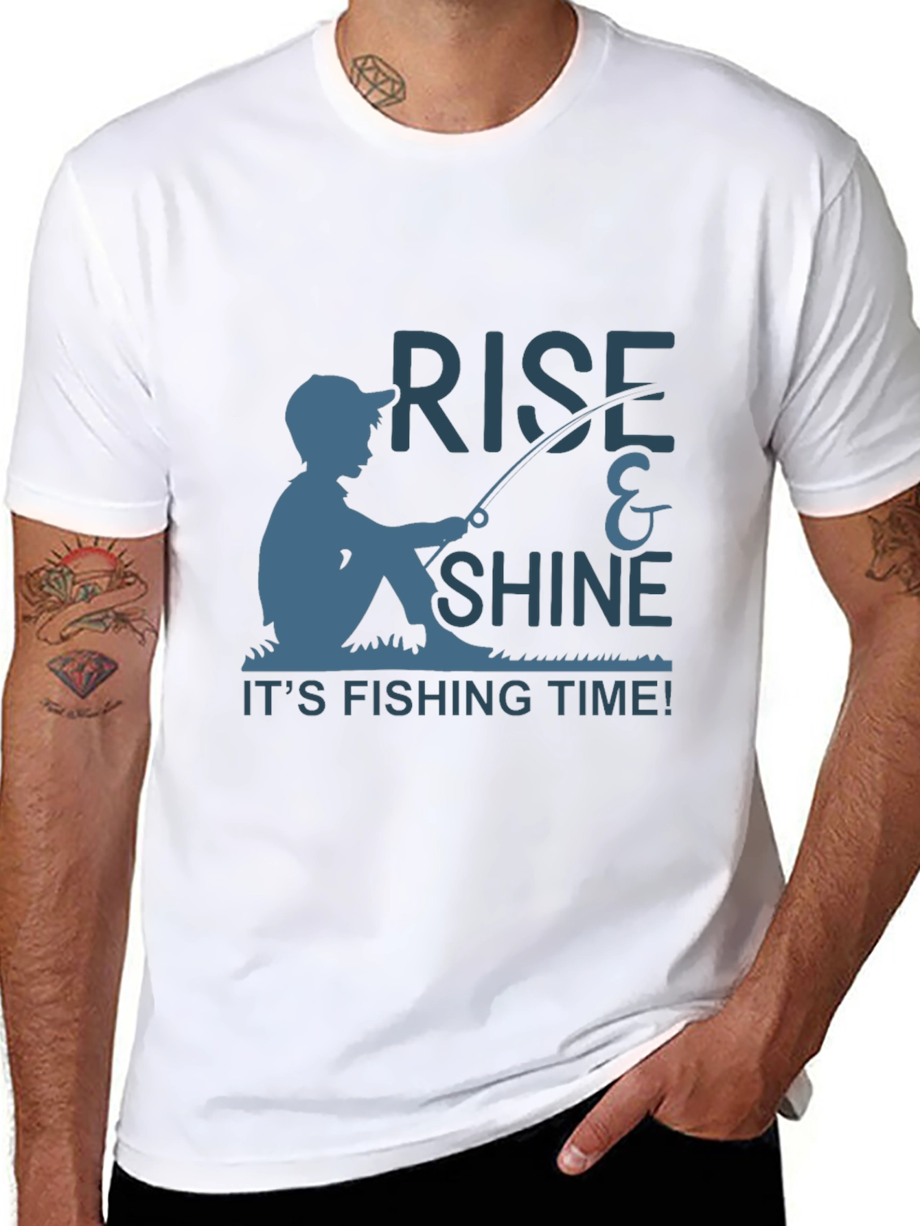 Rise & Shine Fishing T-Shirt - Anglers Tee
