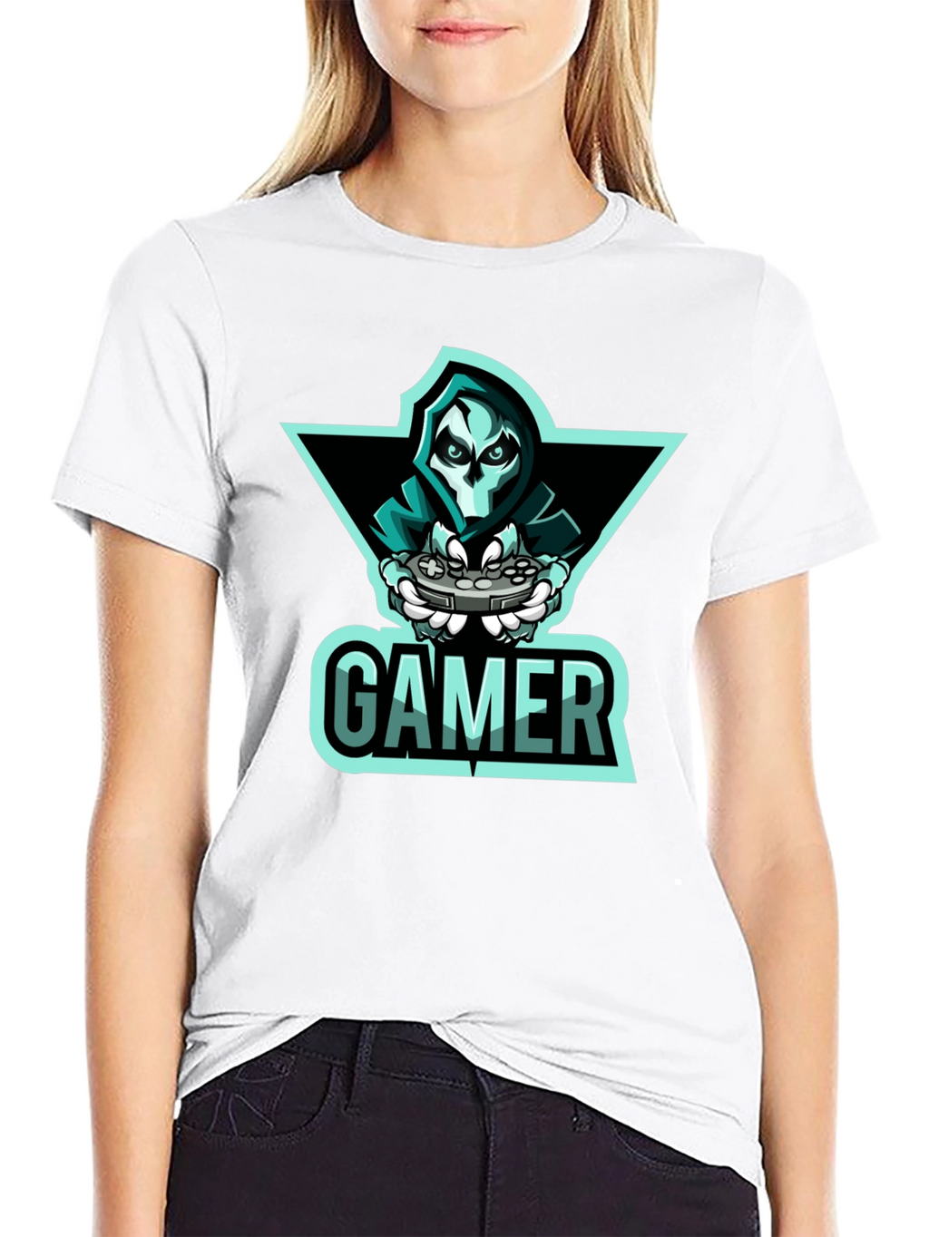 Gamer Reaper Graphic T-Shirt - Cool Gaming Apparel