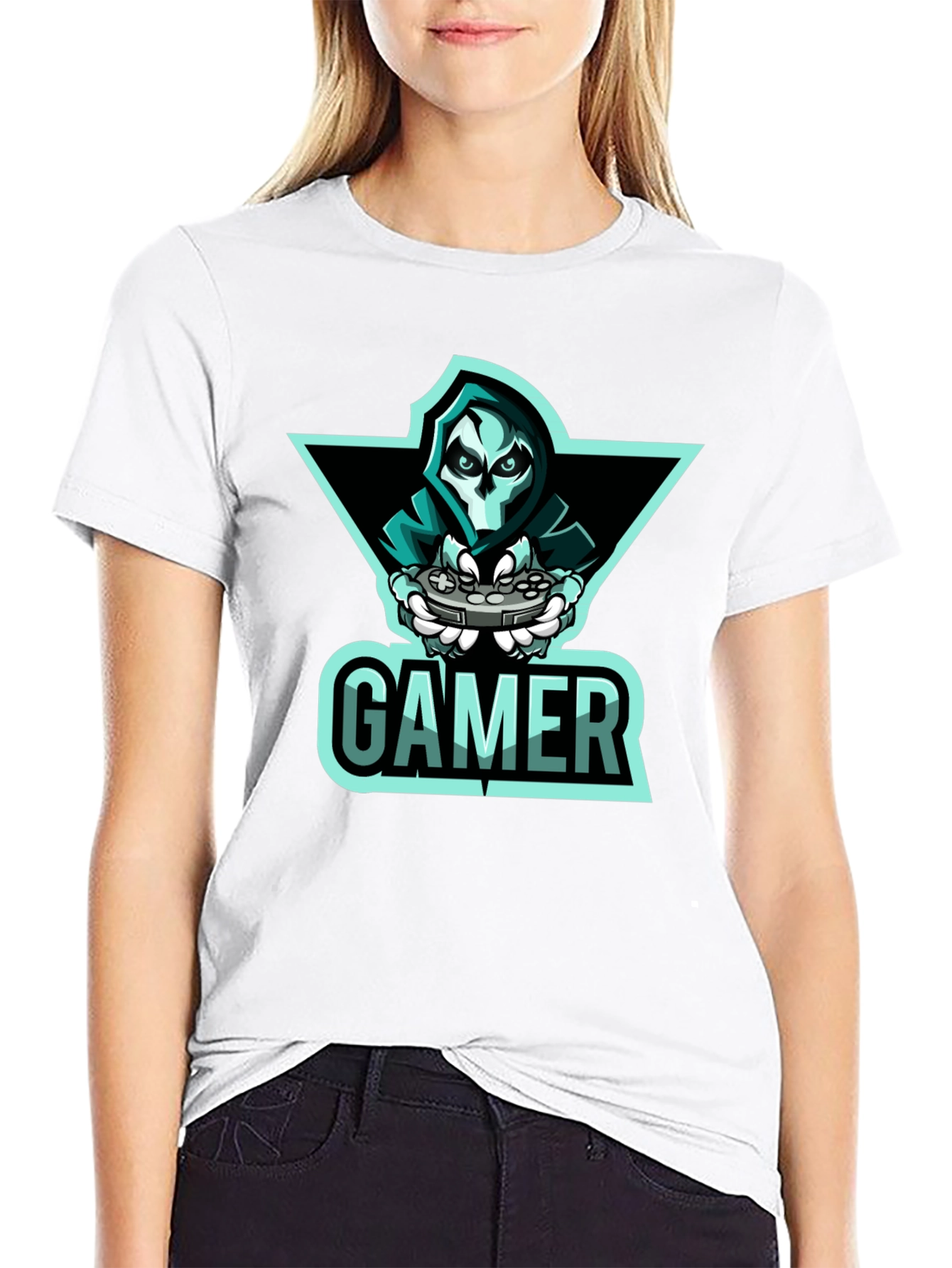 Gamer Reaper Graphic T-Shirt - Cool Gaming Apparel