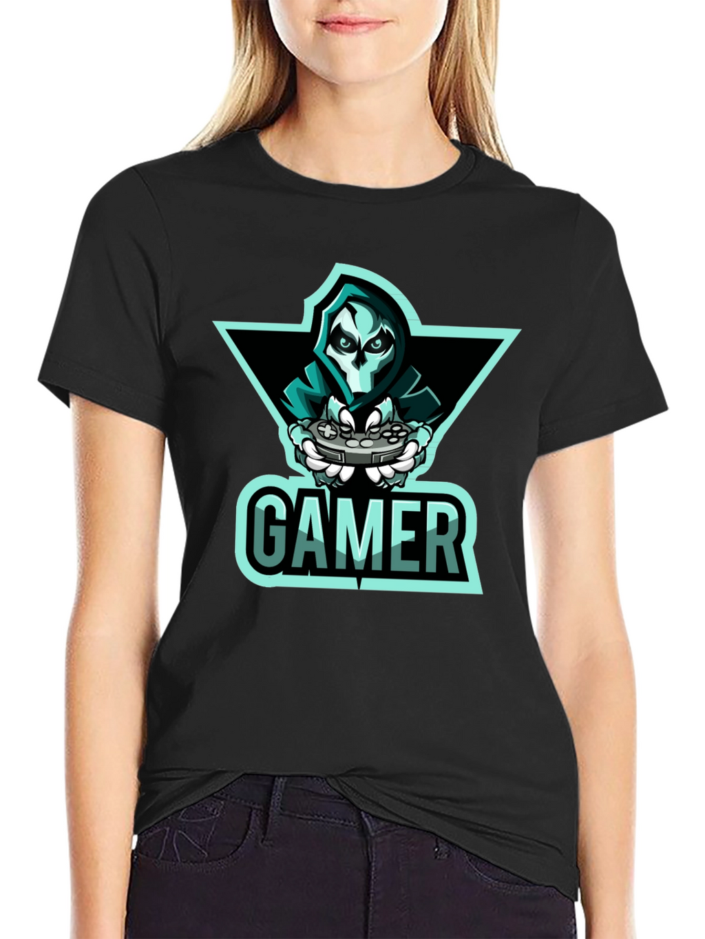 Gamer Reaper Graphic T-Shirt - Cool Gaming Apparel