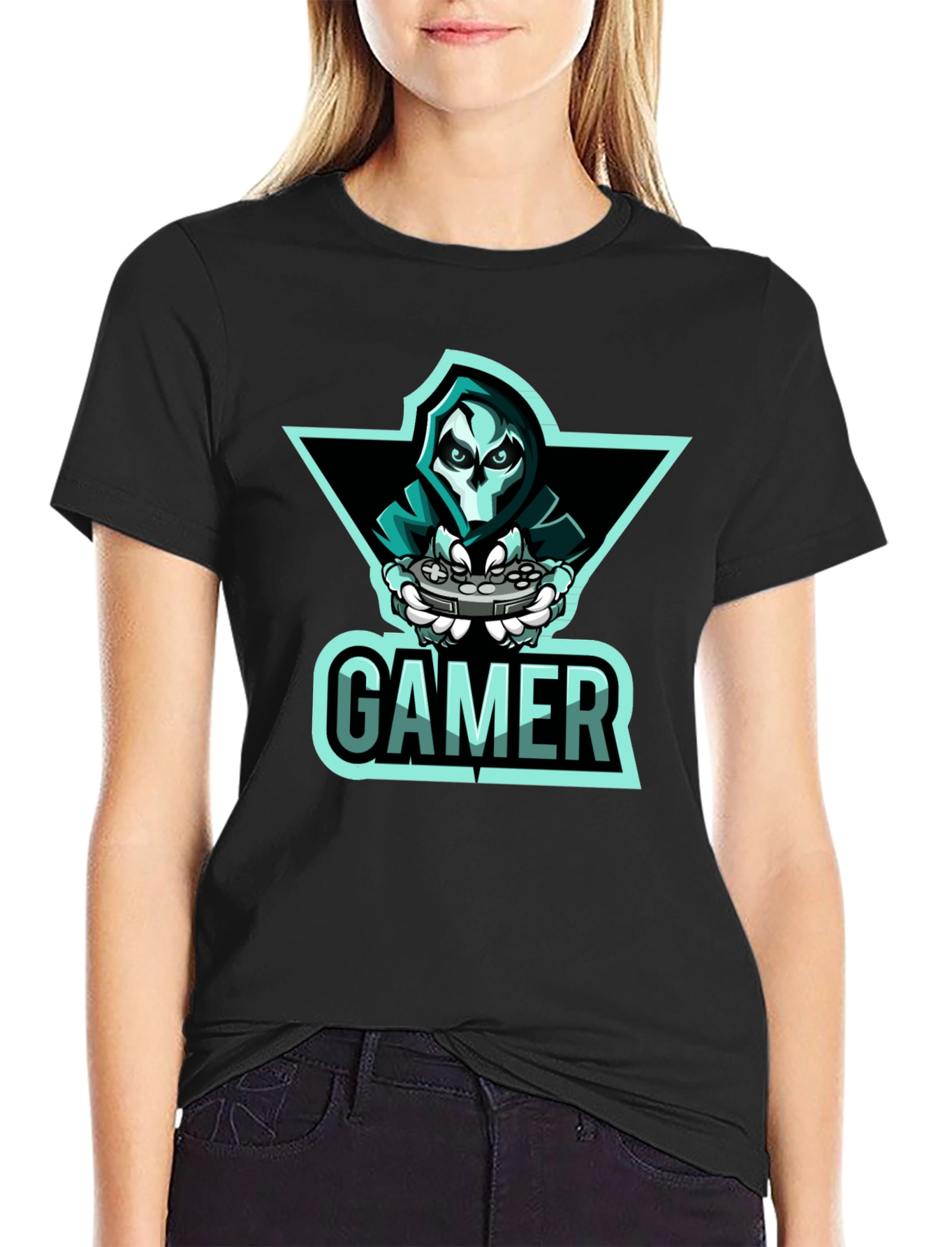 Gamer Reaper Graphic T-Shirt - Cool Gaming Apparel