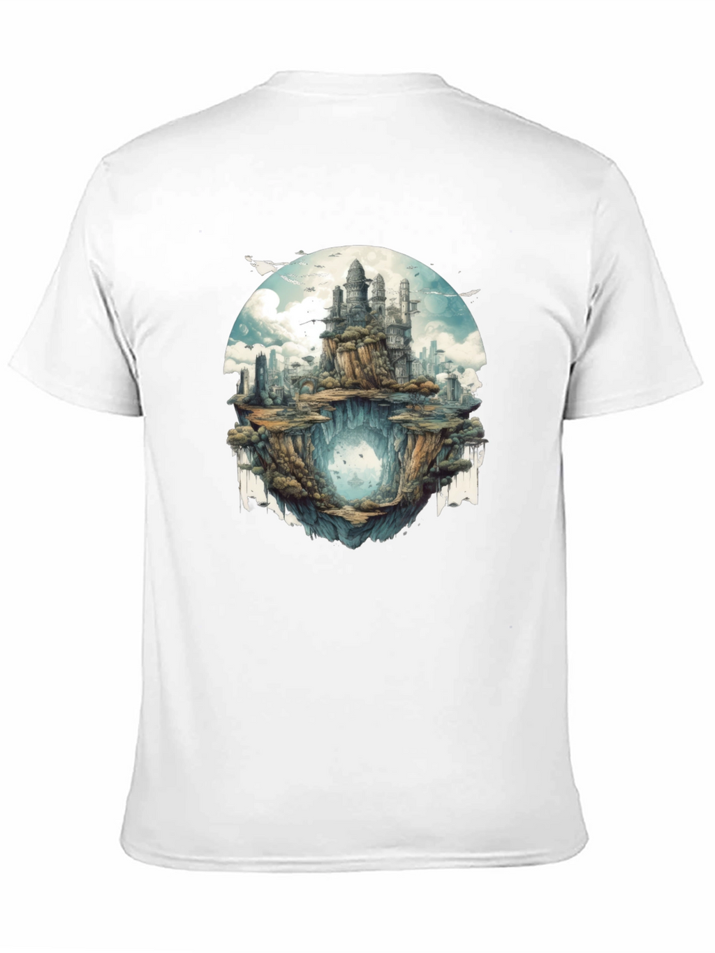 Fantasy Island Graphic Tee - Black Cotton Blend