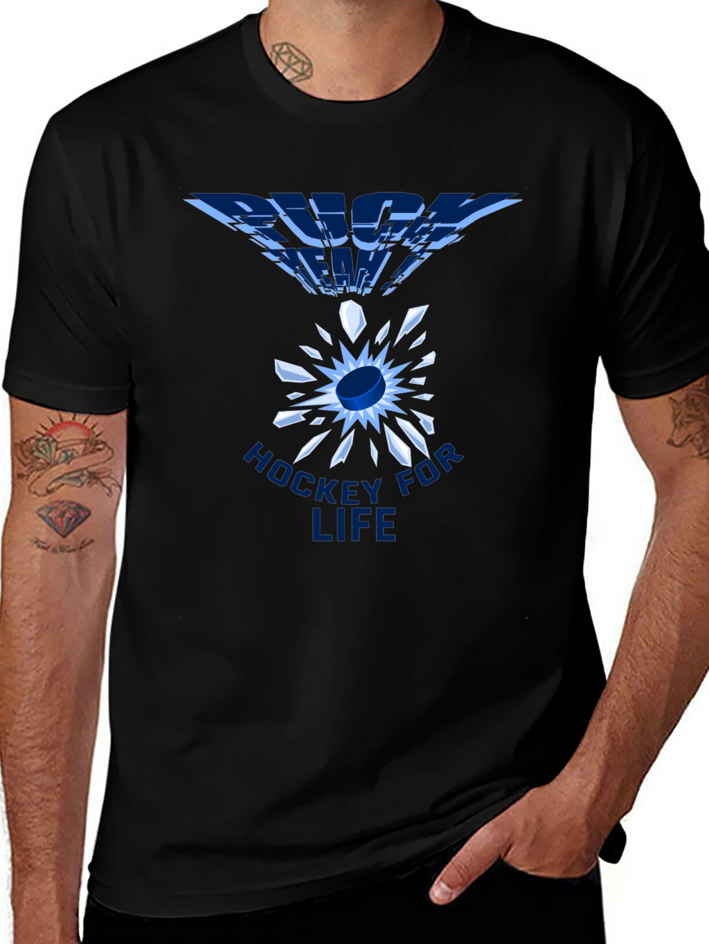 Hockey For Life Black T-Shirt
