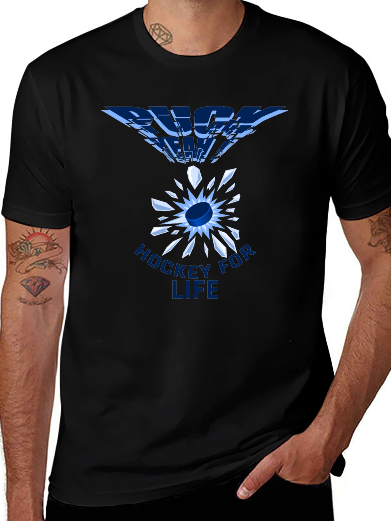 Hockey For Life Black T-Shirt