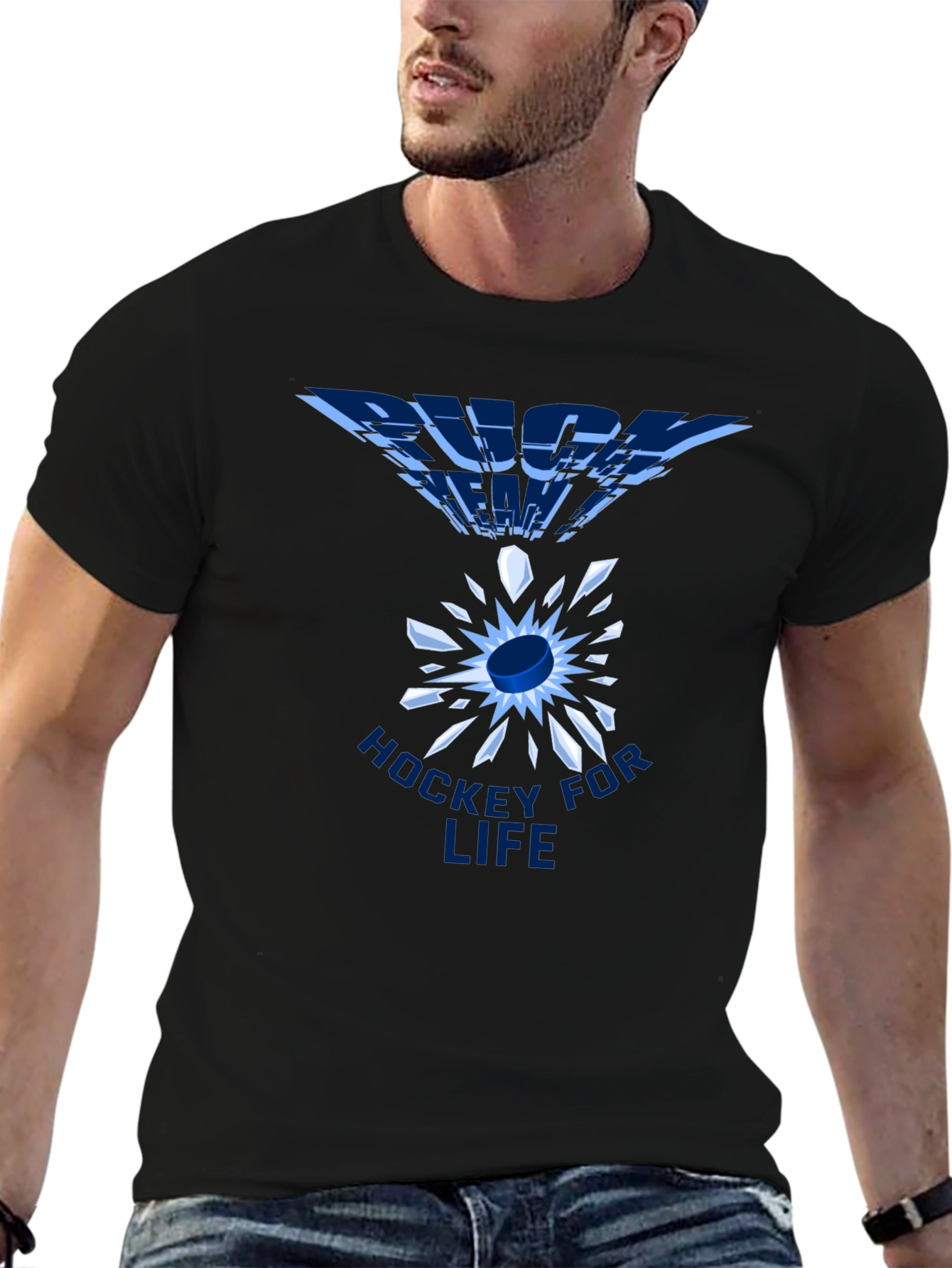 Hockey For Life Black T-Shirt