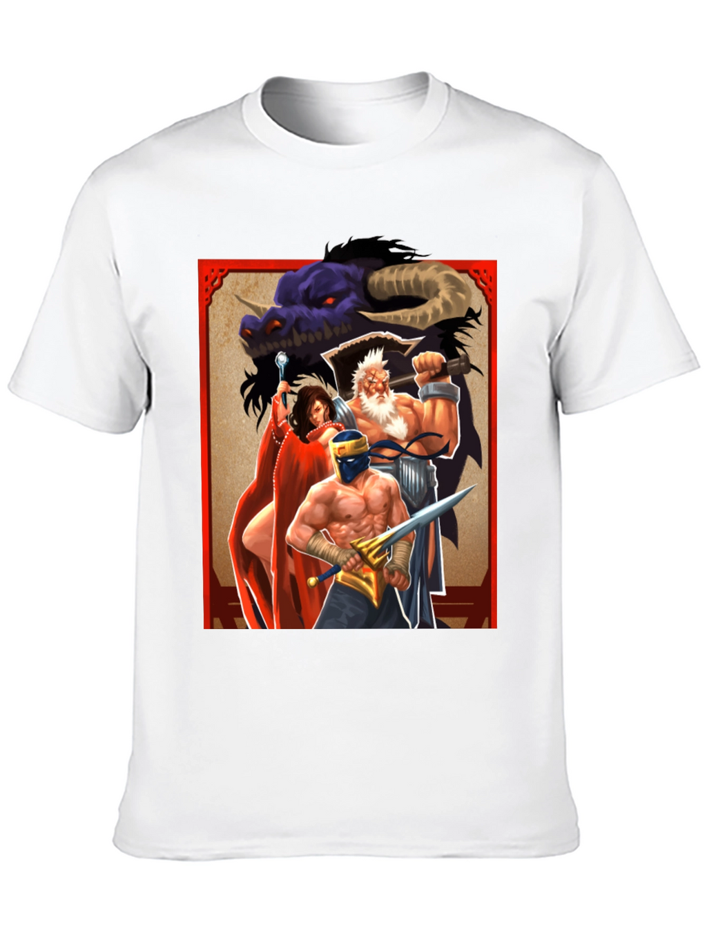 Fantasy Art Graphic Tee - Black Unisex T-Shirt