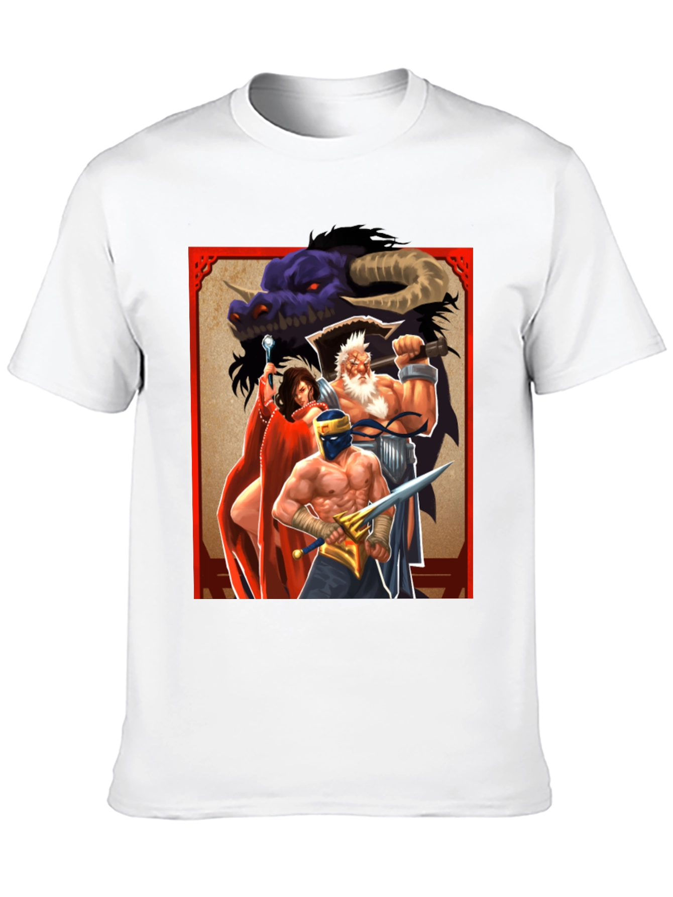 Fantasy Art Graphic Tee - Black Unisex T-Shirt