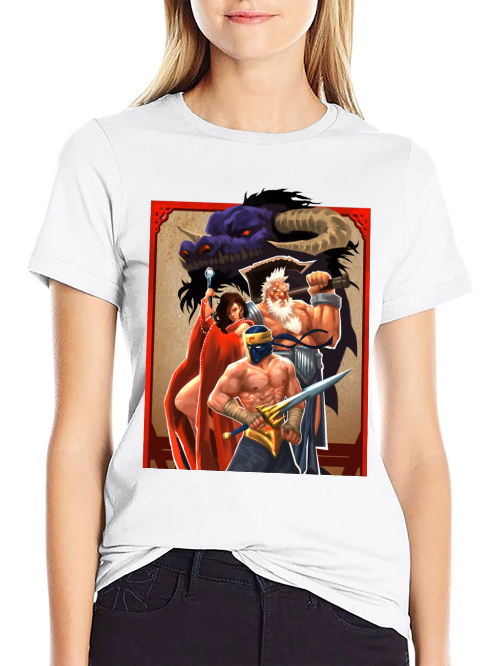 Fantasy Art Graphic Tee - Black Unisex T-Shirt