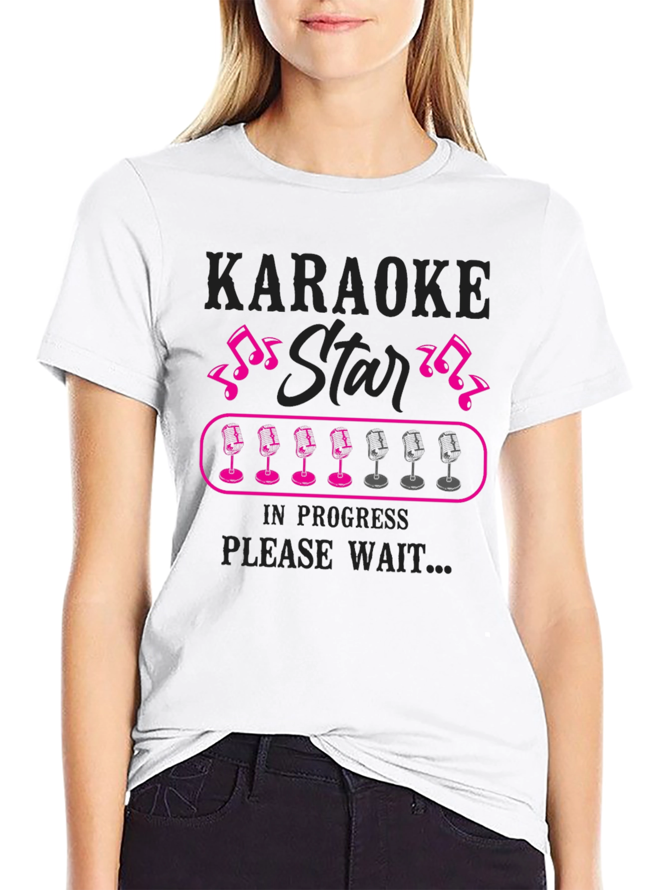 Karaoke Star in Progress Graphic T-Shirt