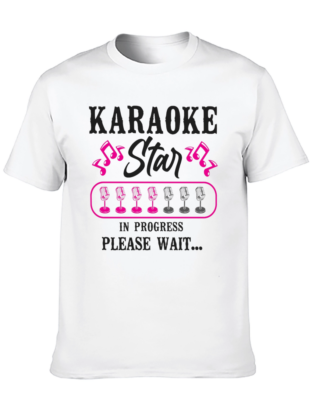 Karaoke Star in Progress Graphic T-Shirt