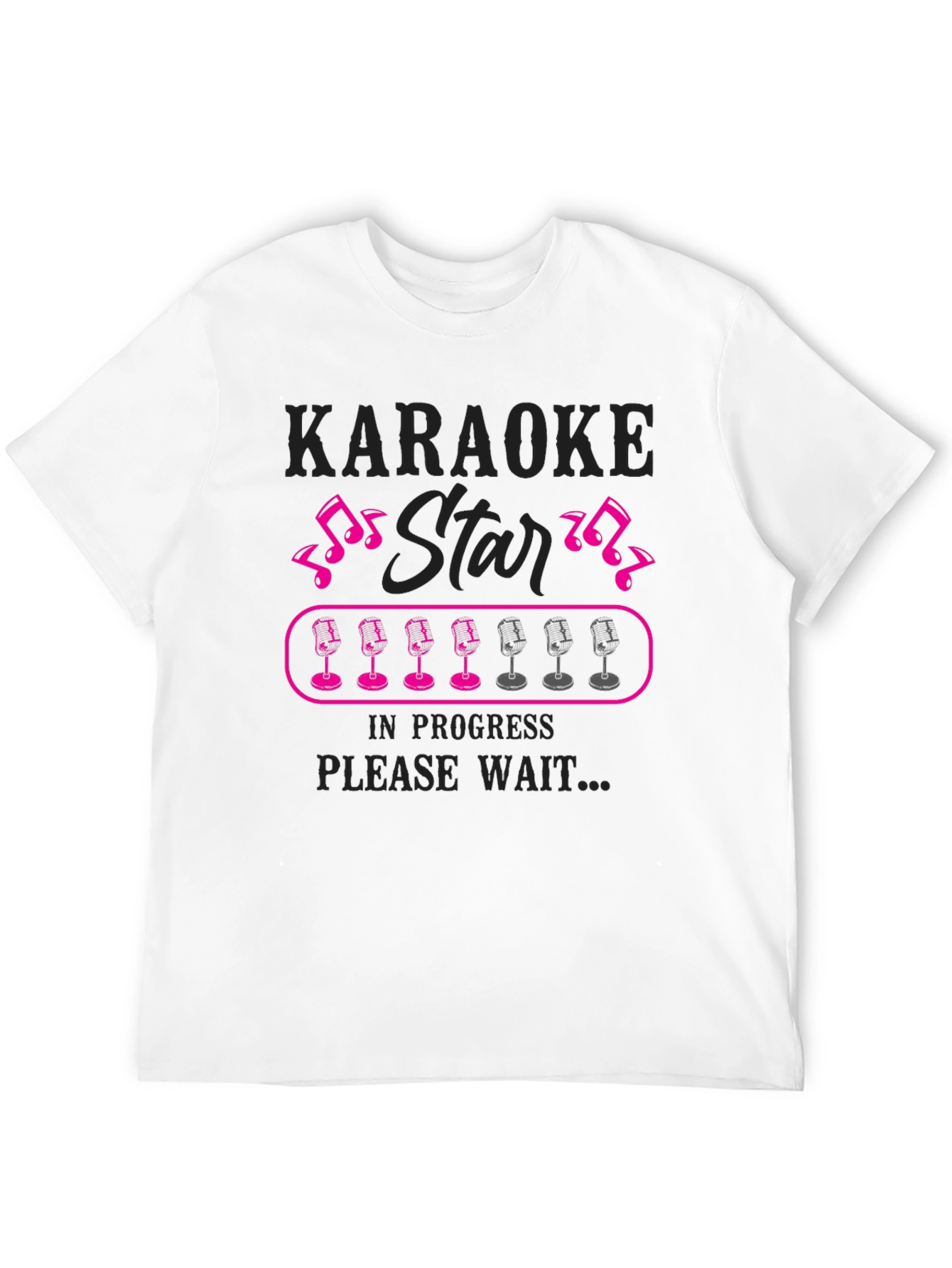 Karaoke Star in Progress Graphic T-Shirt